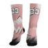 Low Legend Pink 11s Socks Match Graffiti Wallpapers 23 3D All-Over Print - NastyJamz