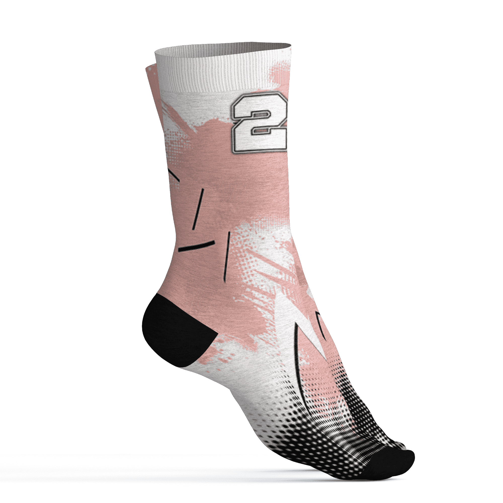 Low Legend Pink 11s Socks Match Graffiti Wallpapers 23 3D All-Over Print - NastyJamz