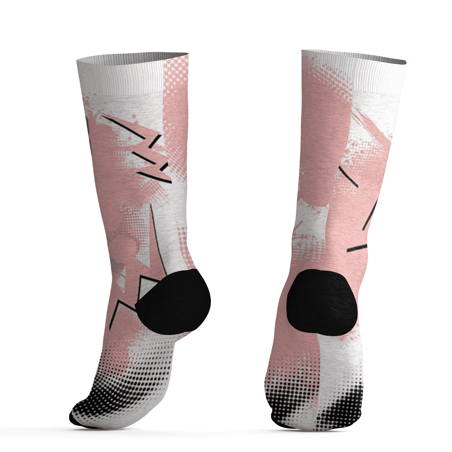 Low Legend Pink 11s Socks Match Graffiti Wallpapers 23 3D All-Over Print - NastyJamz