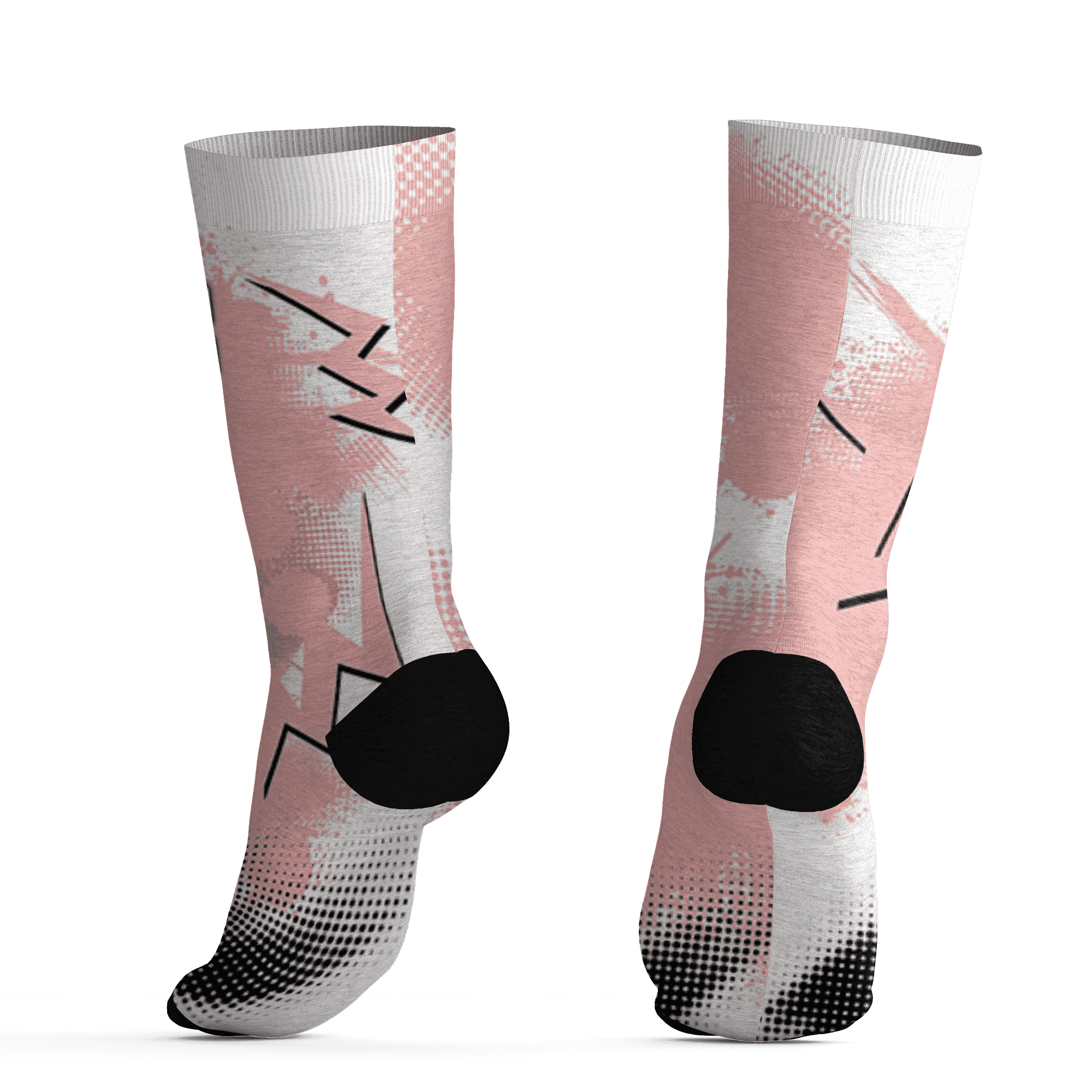 Low Legend Pink 11s Socks Match Graffiti Wallpapers 23 3D All-Over Print - NastyJamz