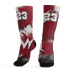 High 85 Metallic Burgundy 1s Socks Match Graffiti Wallpapers 23 3D All-Over Print - NastyJamz