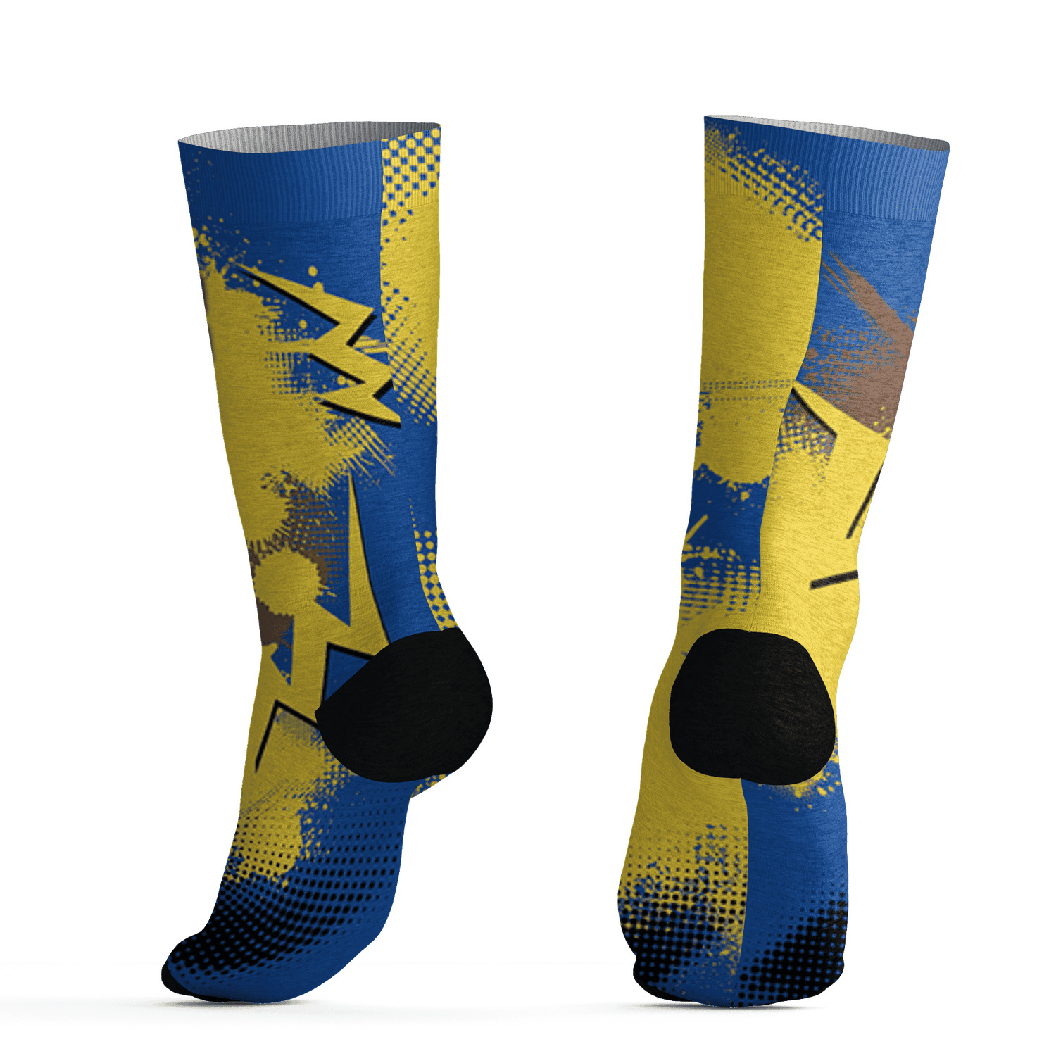 Low OG Canary TVSC 1s Socks Match Graffiti Wallpapers 23 3D All-Over Print - NastyJamz