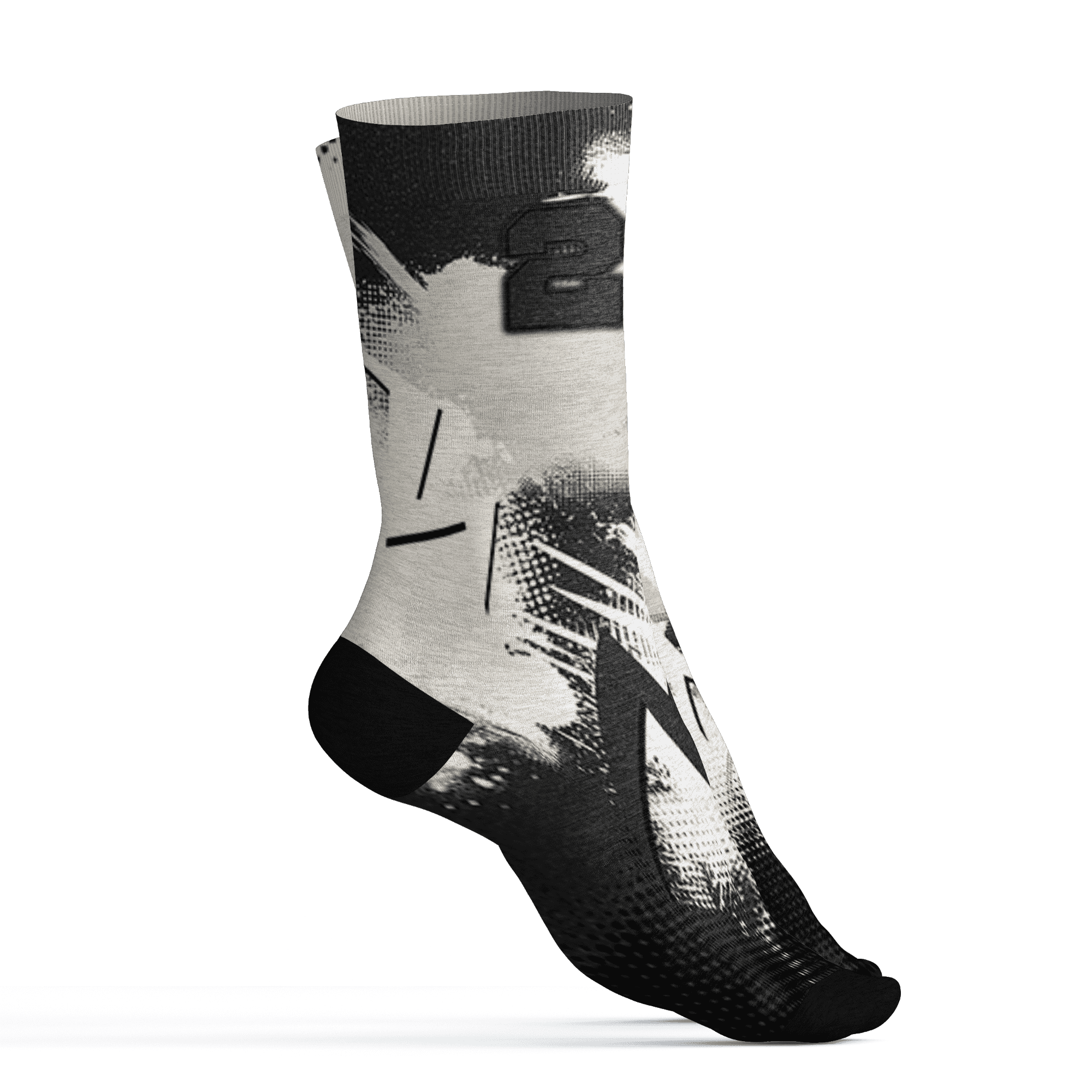 Quaiii 54 3s Socks Match Graffiti Wallpapers 23 3D All-Over Print - NastyJamz