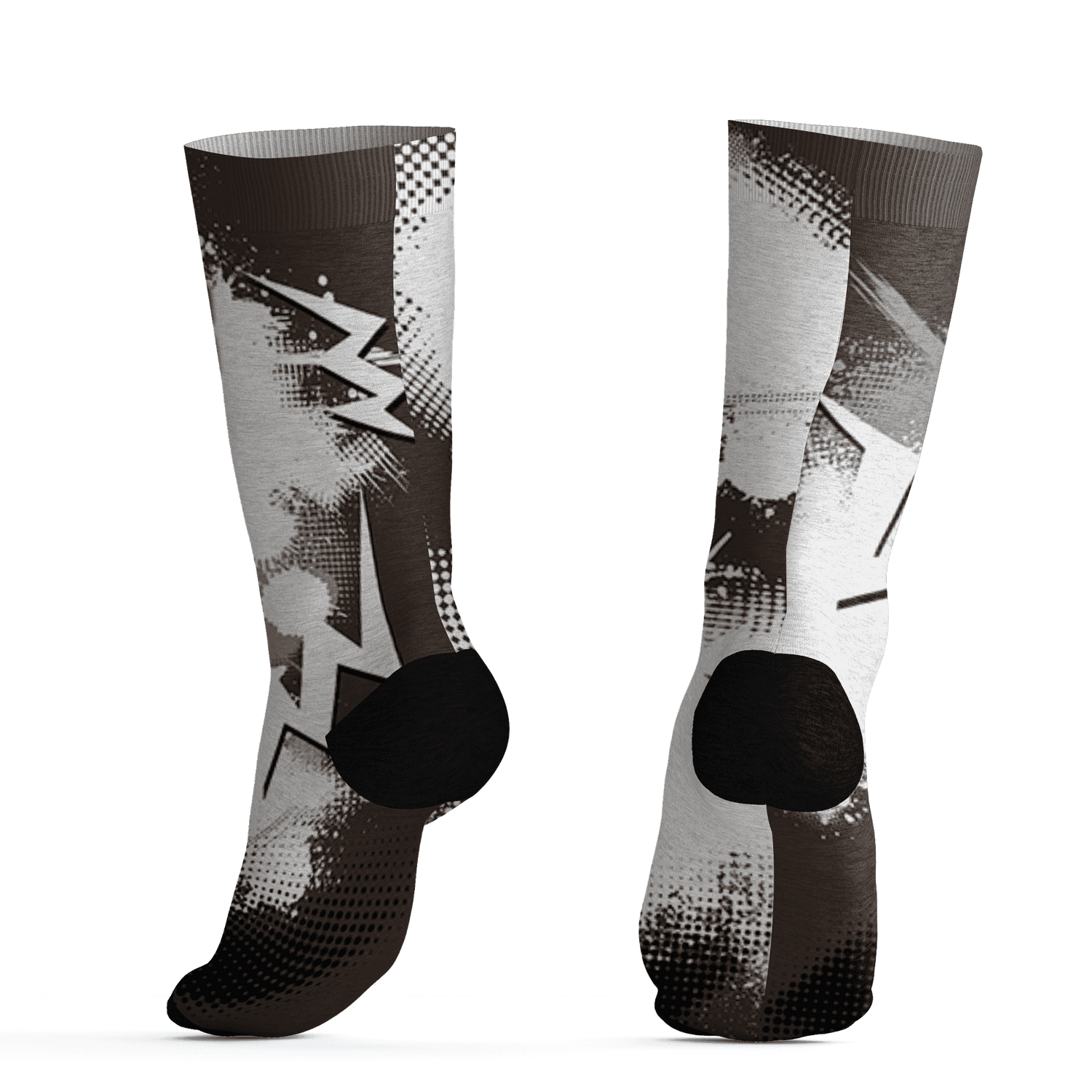 Dunk Low Baroque Brown Socks Match Graffiti Wallpapers 23 3D All-Over Print - NastyJamz