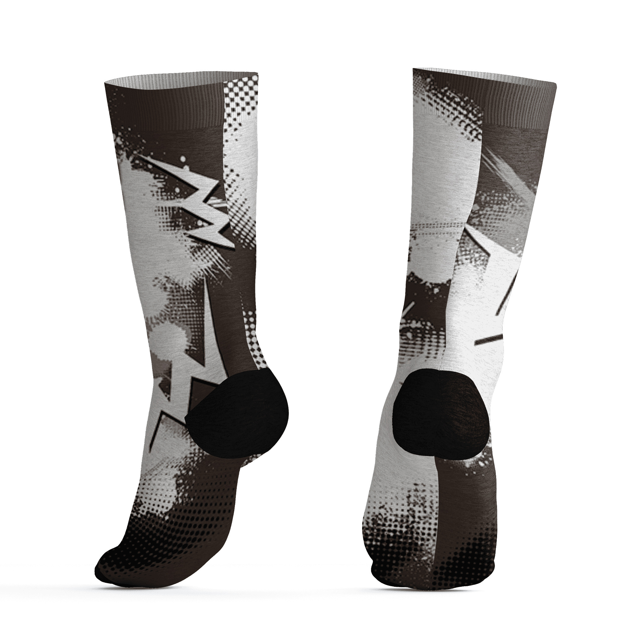 Dunk Low Baroque Brown Socks Match Graffiti Wallpapers 23 3D All-Over Print - NastyJamz