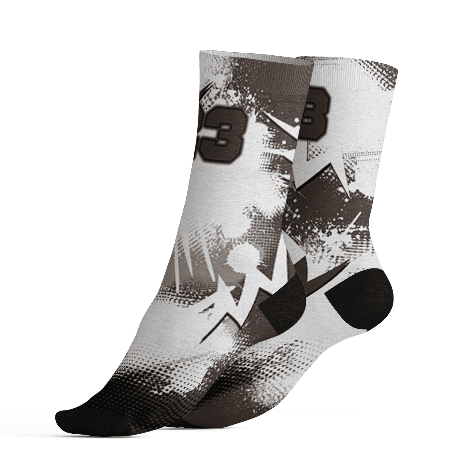 Dunk Low Baroque Brown Socks Match Graffiti Wallpapers 23 3D All-Over Print - NastyJamz