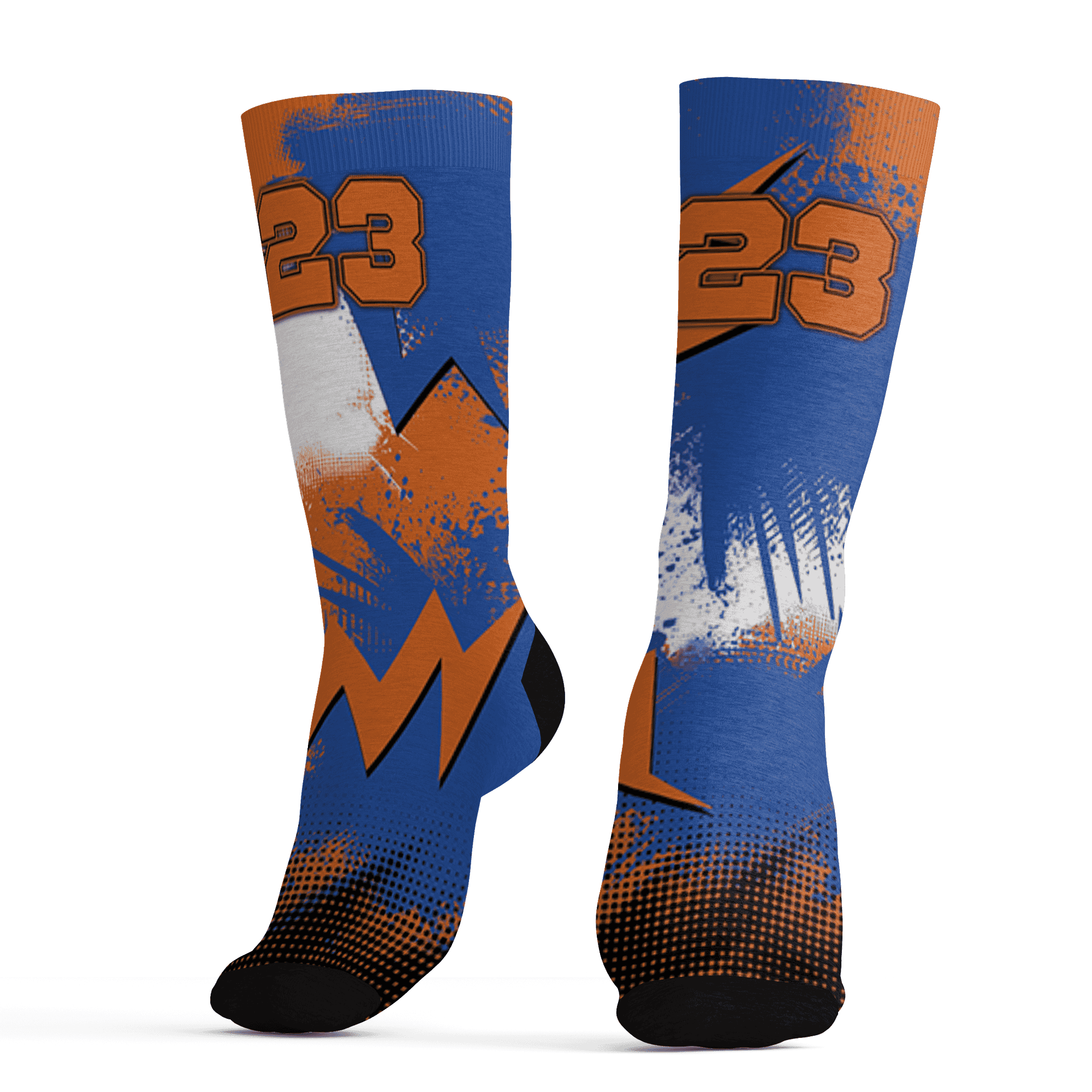 Dunk Low Knicks Socks Match Graffiti Wallpapers 23 3D All-Over Print - NastyJamz
