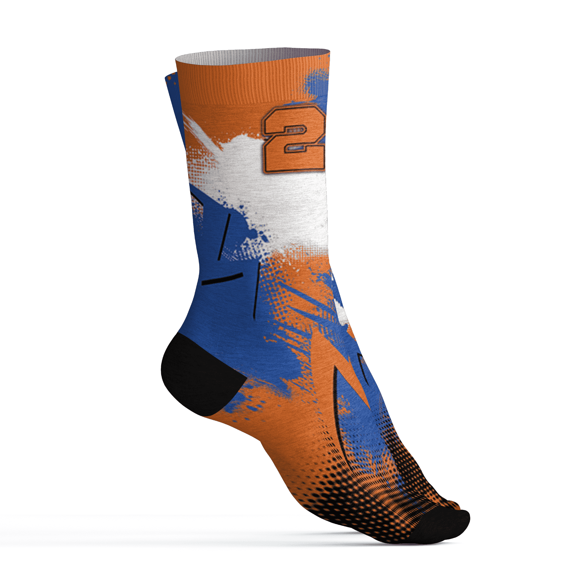 Dunk Low Knicks Socks Match Graffiti Wallpapers 23 3D All-Over Print - NastyJamz