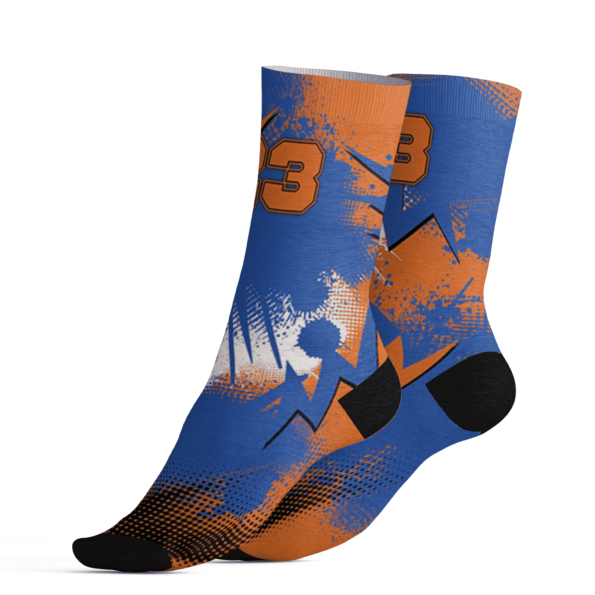 Dunk Low Knicks Socks Match Graffiti Wallpapers 23 3D All-Over Print - NastyJamz
