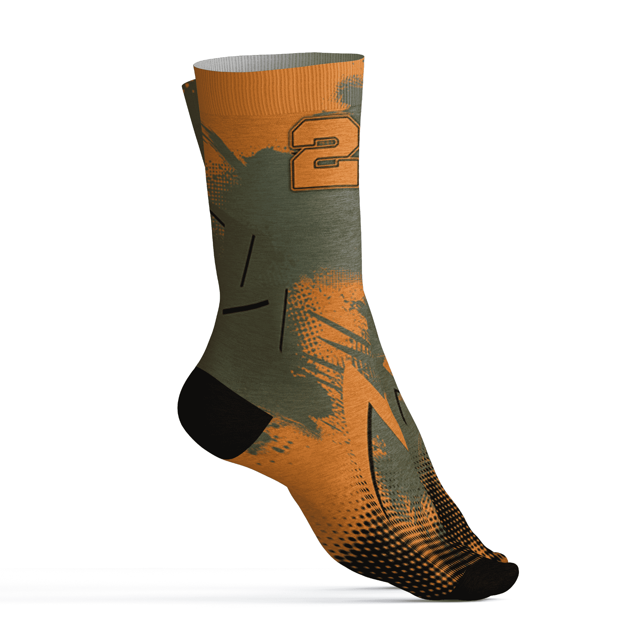 Olive 5s Socks Match Graffiti Wallpapers 23 3D All-Over Print - NastyJamz