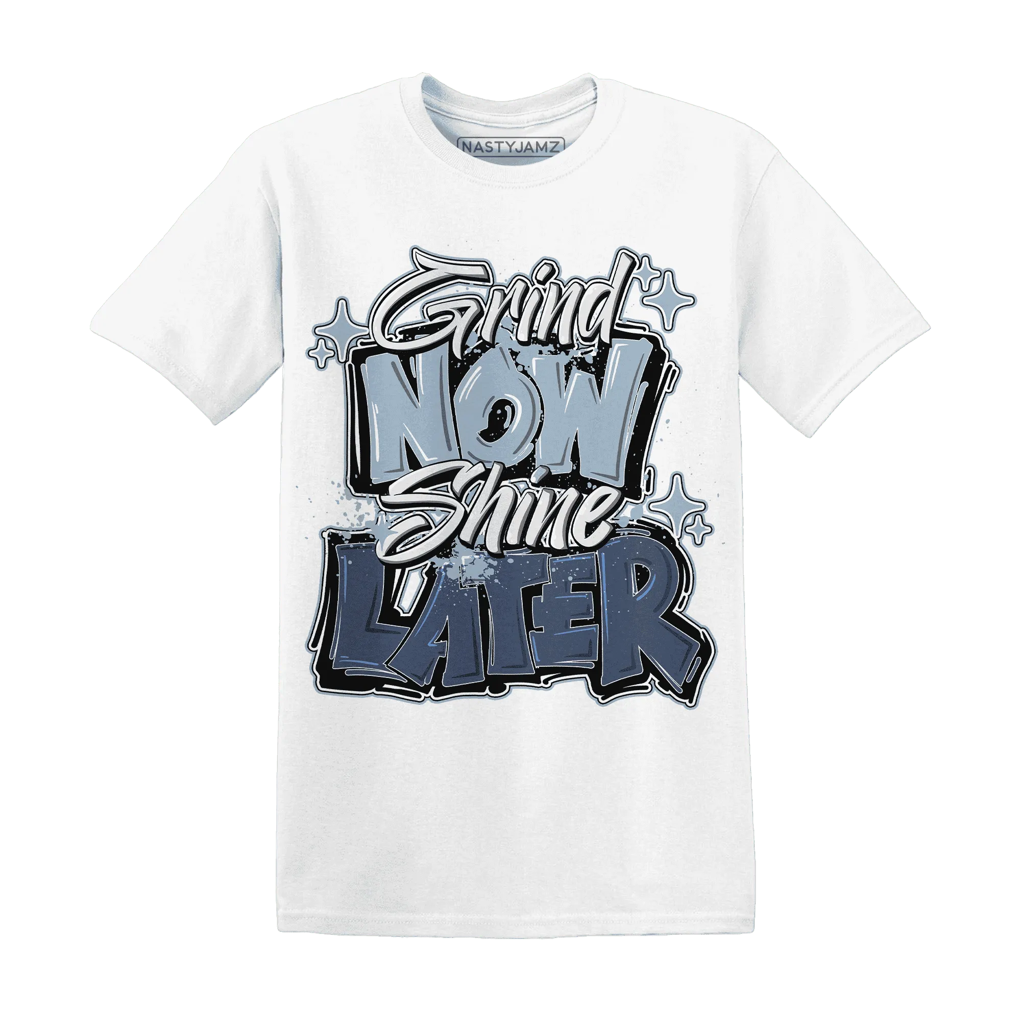 Mid-Diffused-Blue-Grey-1s-T-Shirt-Match-Grind-More