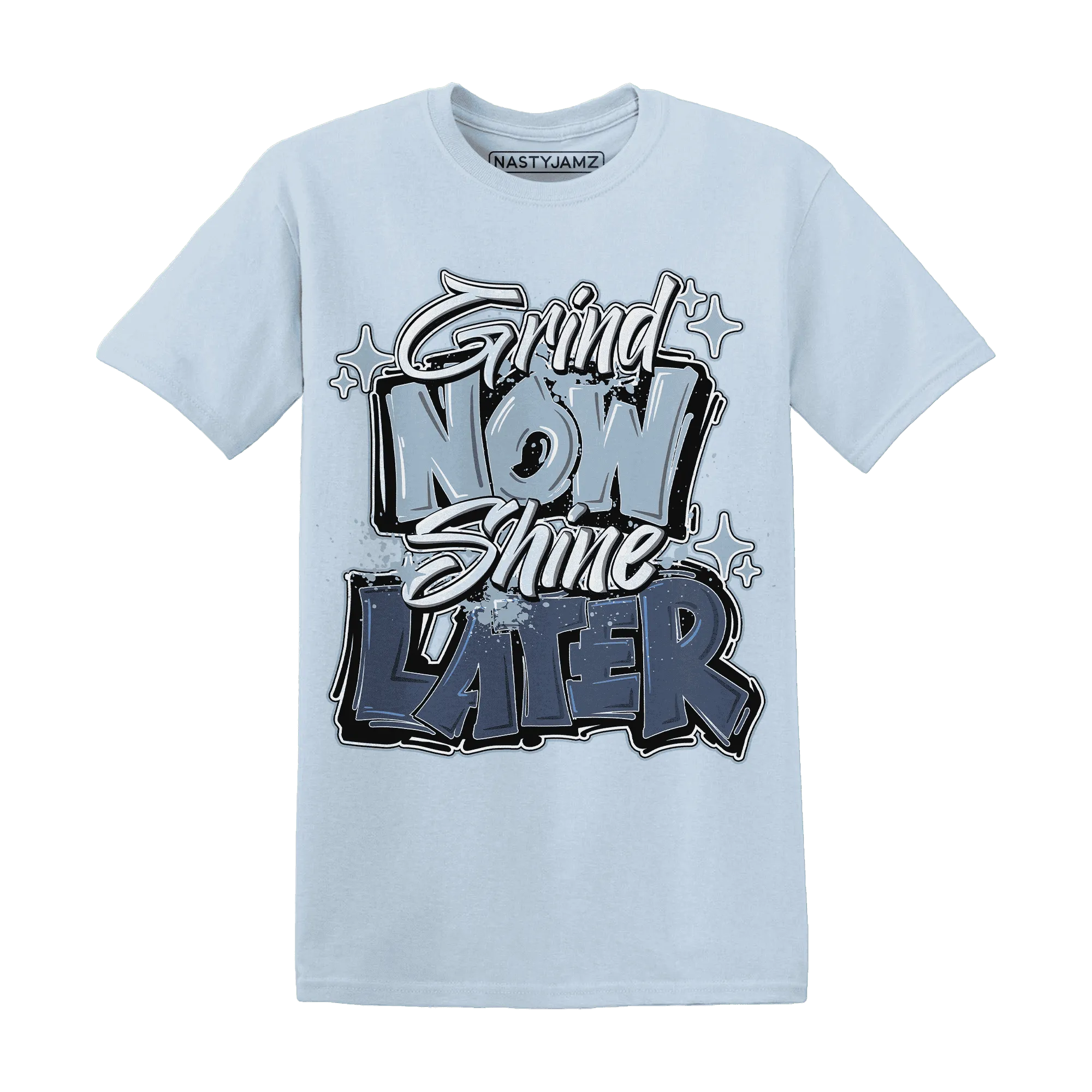 Mid-Diffused-Blue-Grey-1s-T-Shirt-Match-Grind-More