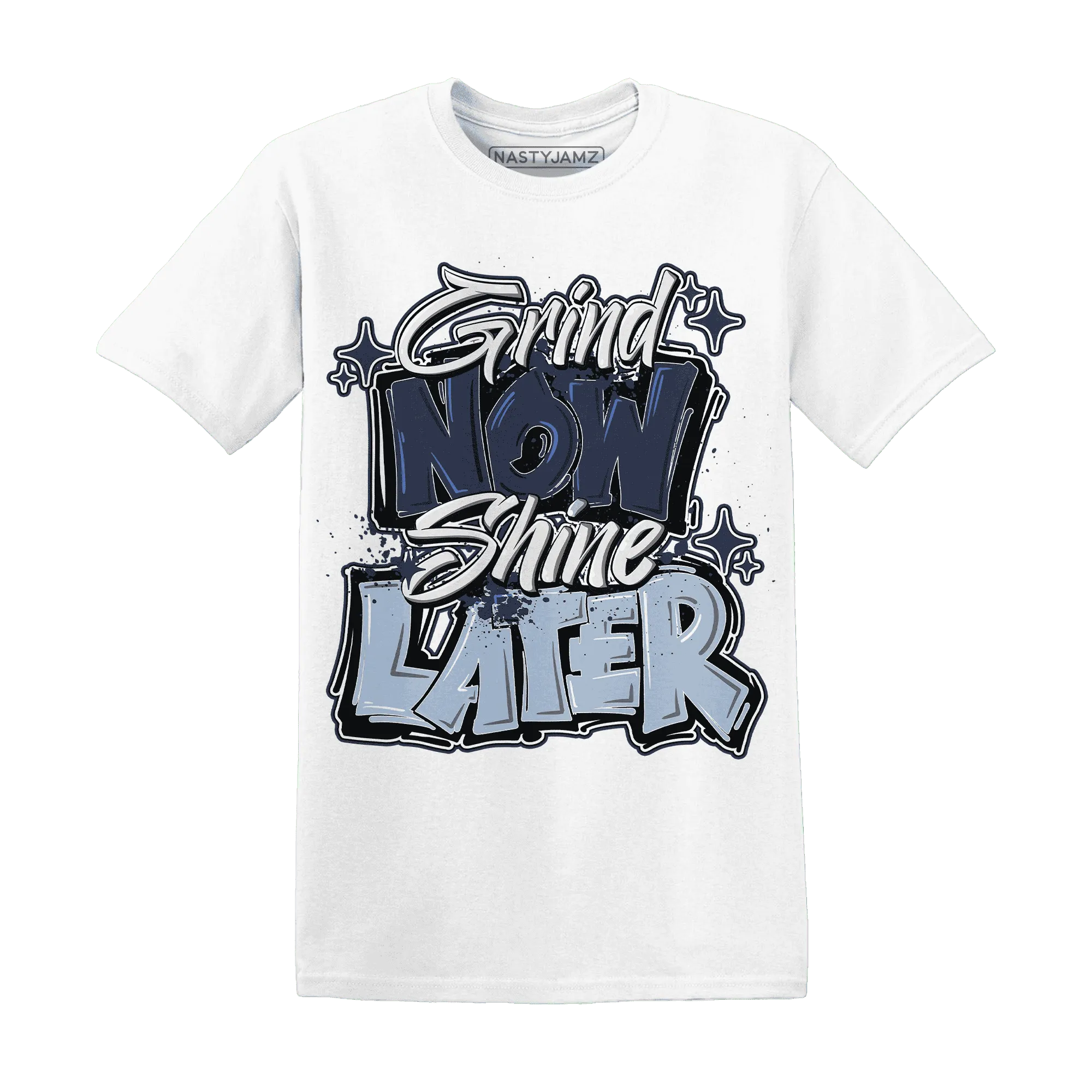 White-Navy-6s-T-Shirt-Match-Grind-More