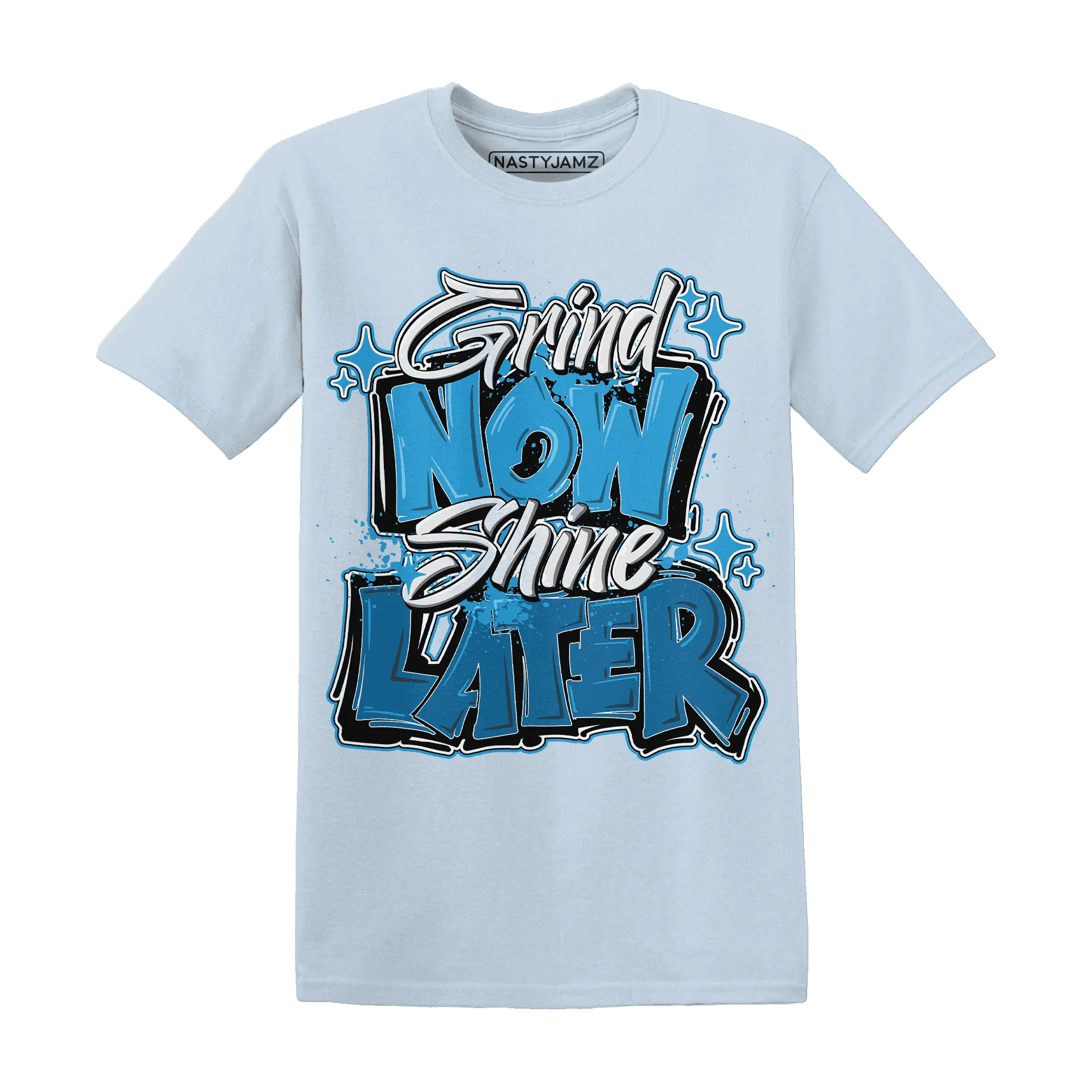 Powder-Blue-9s-T-Shirt-Match-Grind-More