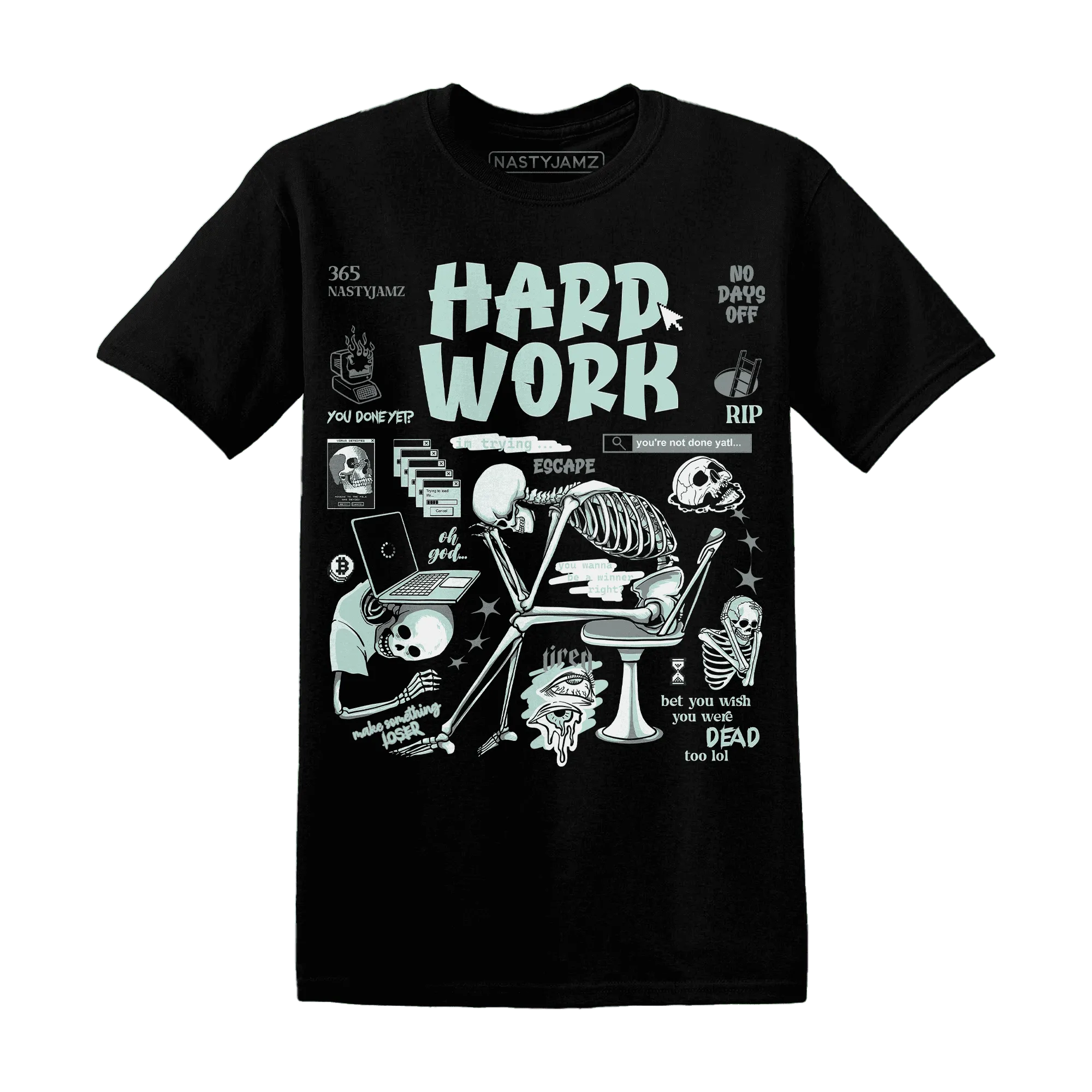 NastyJamz-AF-1-Low-Jade-Ice-White-T-Shirt-Match-Hard-Work