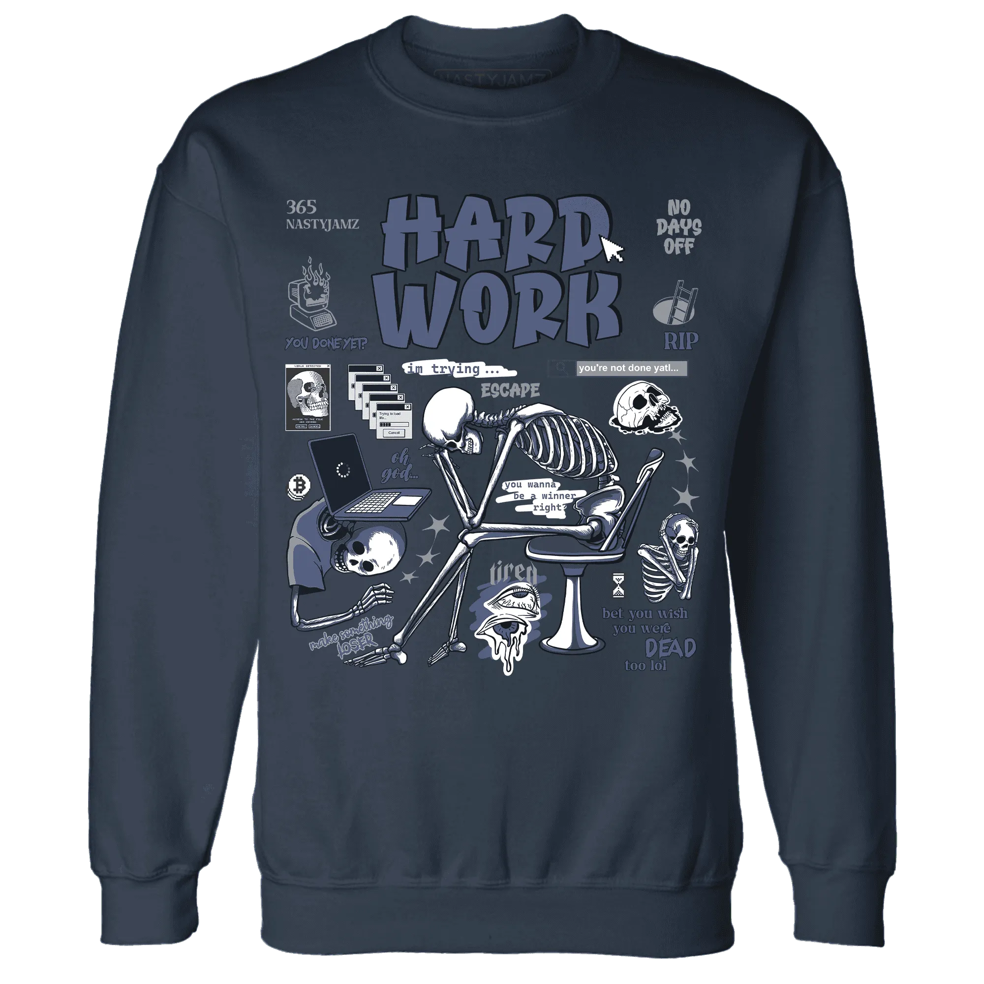 Low-Diffused-Blue-11s-NastyJamz-Sweatshirt-Match-Hard-Work