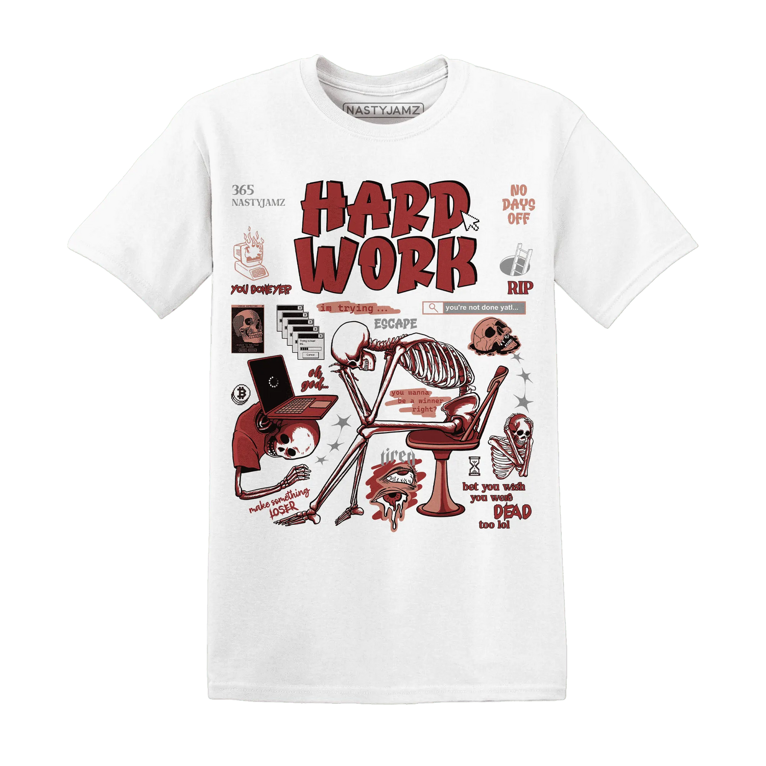 Dune-Red-13s-NastyJamz-T-Shirt-Match-Hard-Work