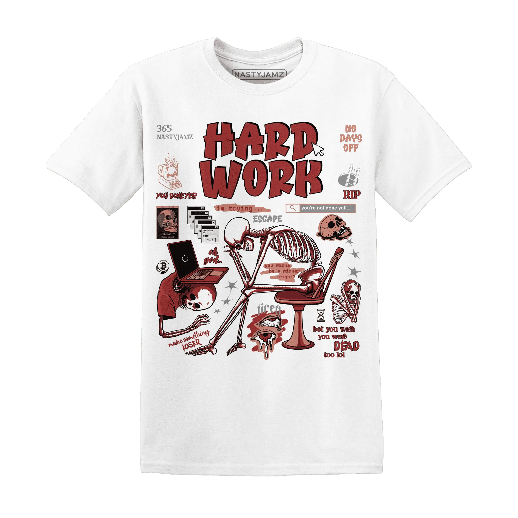Dune-Red-13s-NastyJamz-T-Shirt-Match-Hard-Work