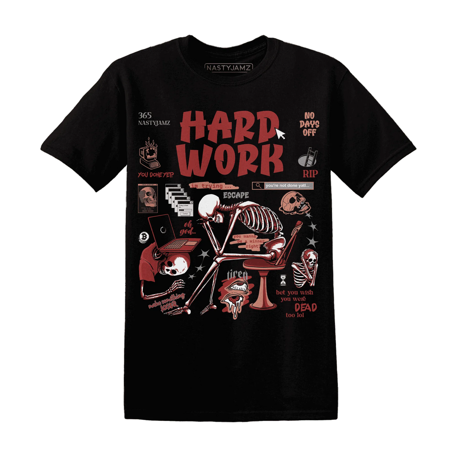Dune-Red-13s-NastyJamz-T-Shirt-Match-Hard-Work