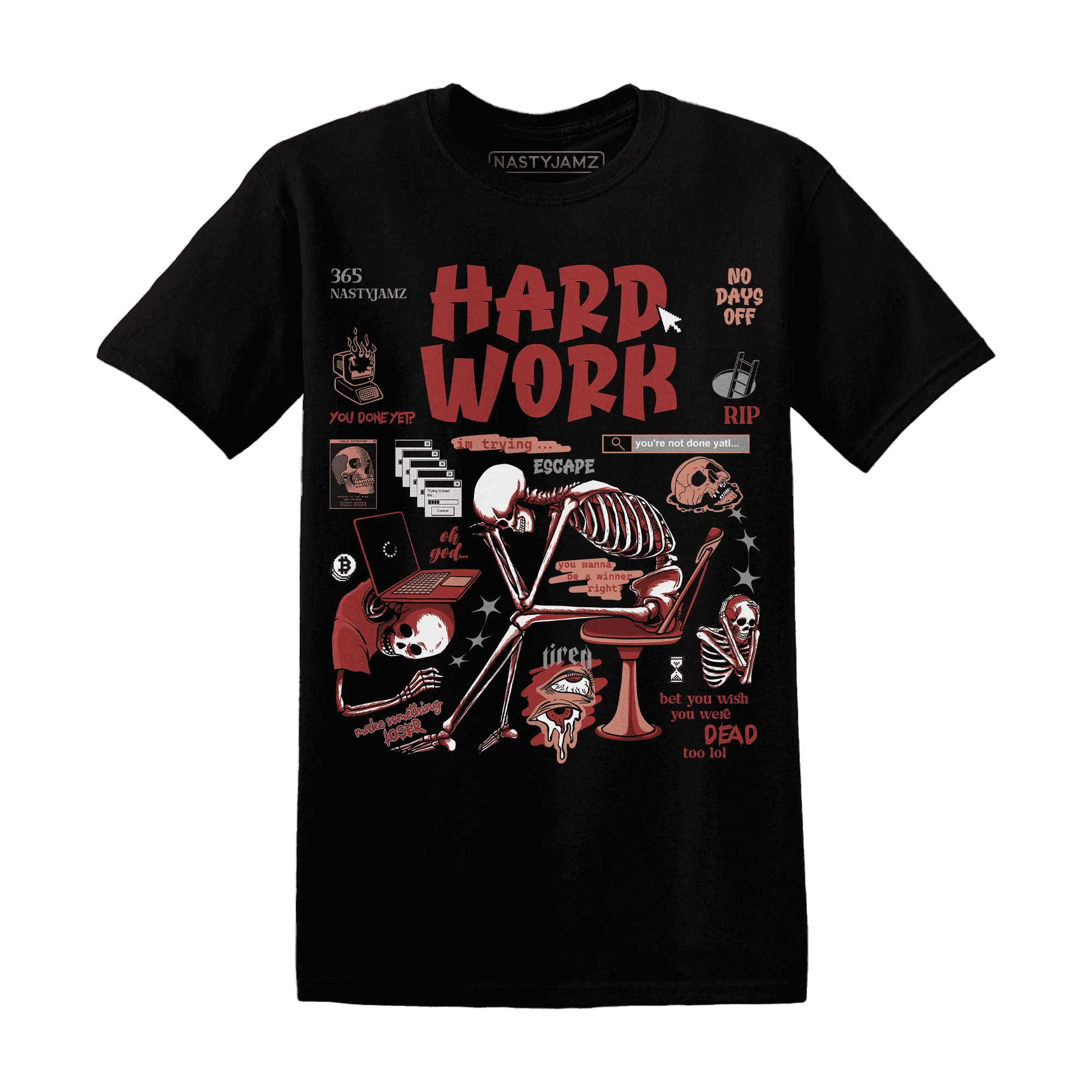 Dune-Red-13s-NastyJamz-T-Shirt-Match-Hard-Work