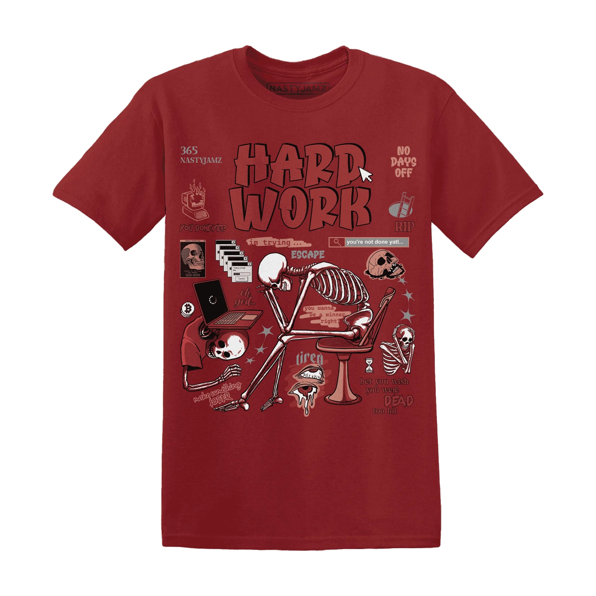 Dune-Red-13s-NastyJamz-T-Shirt-Match-Hard-Work