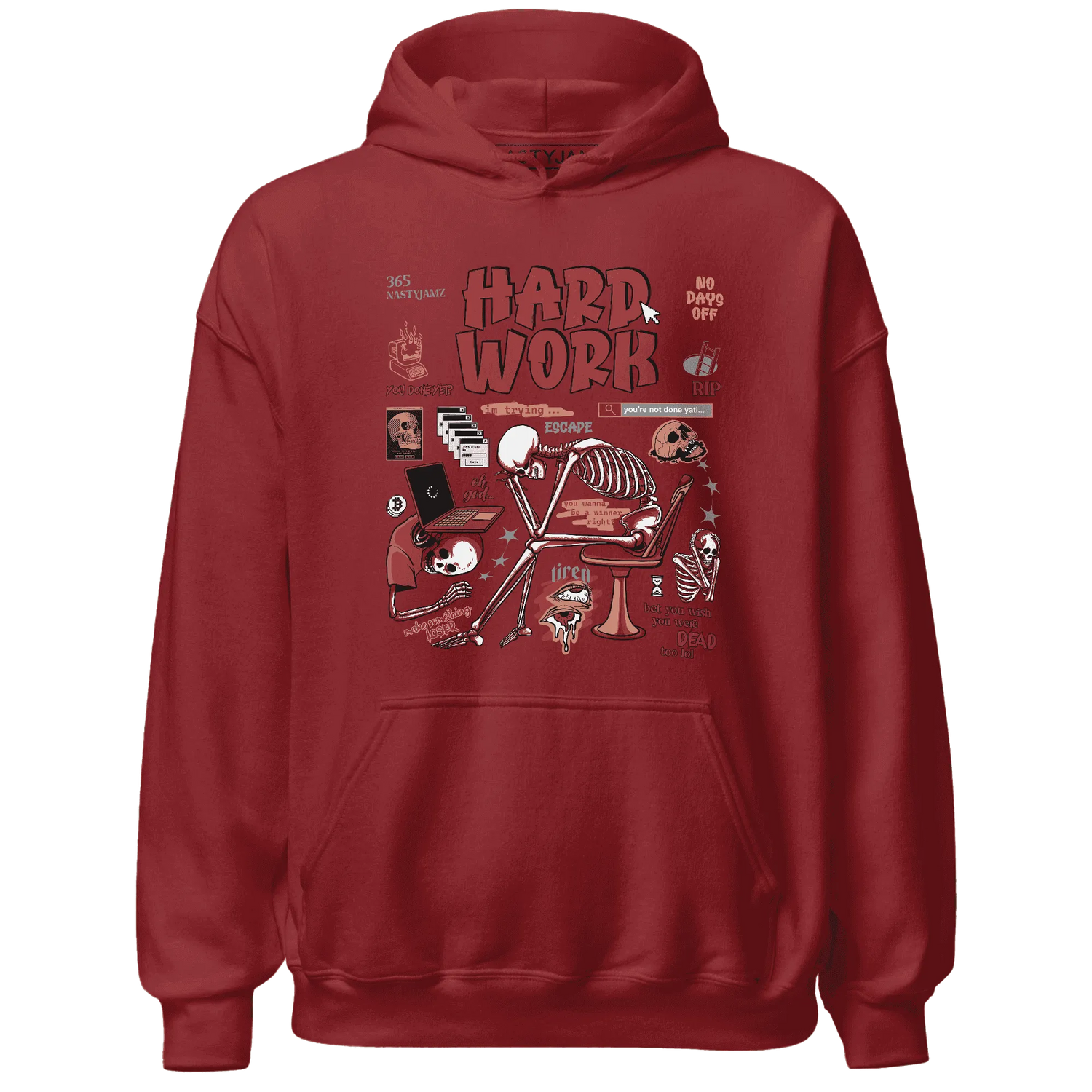 Dune-Red-13s-NastyJamz-Hoodie-Match-Hard-Work