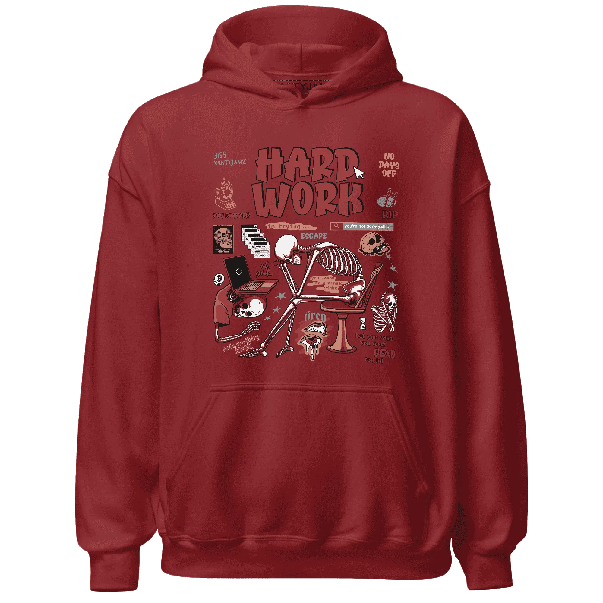 Dune-Red-13s-NastyJamz-Hoodie-Match-Hard-Work