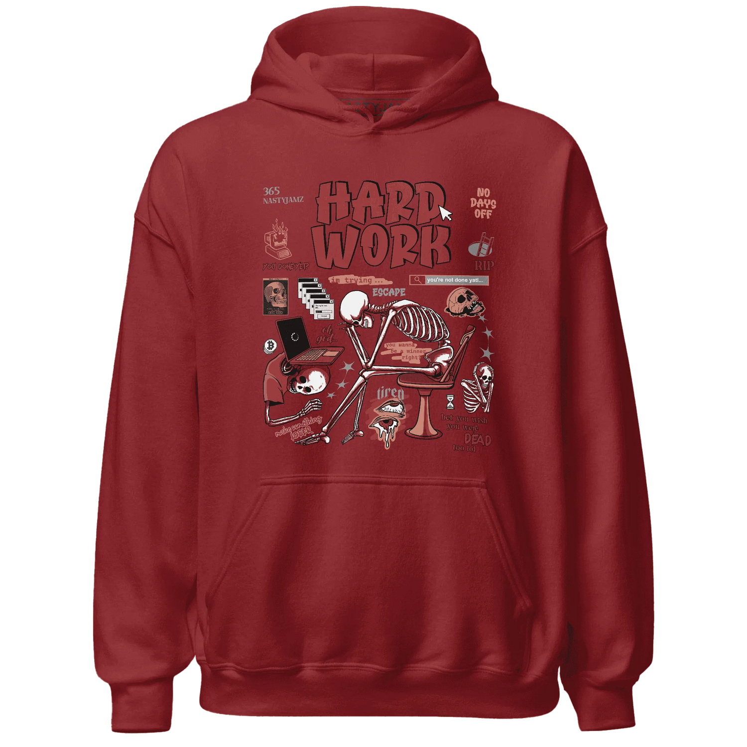 NastyJamz-Dune-Red-13s-Hoodie-Match-Hard-Work