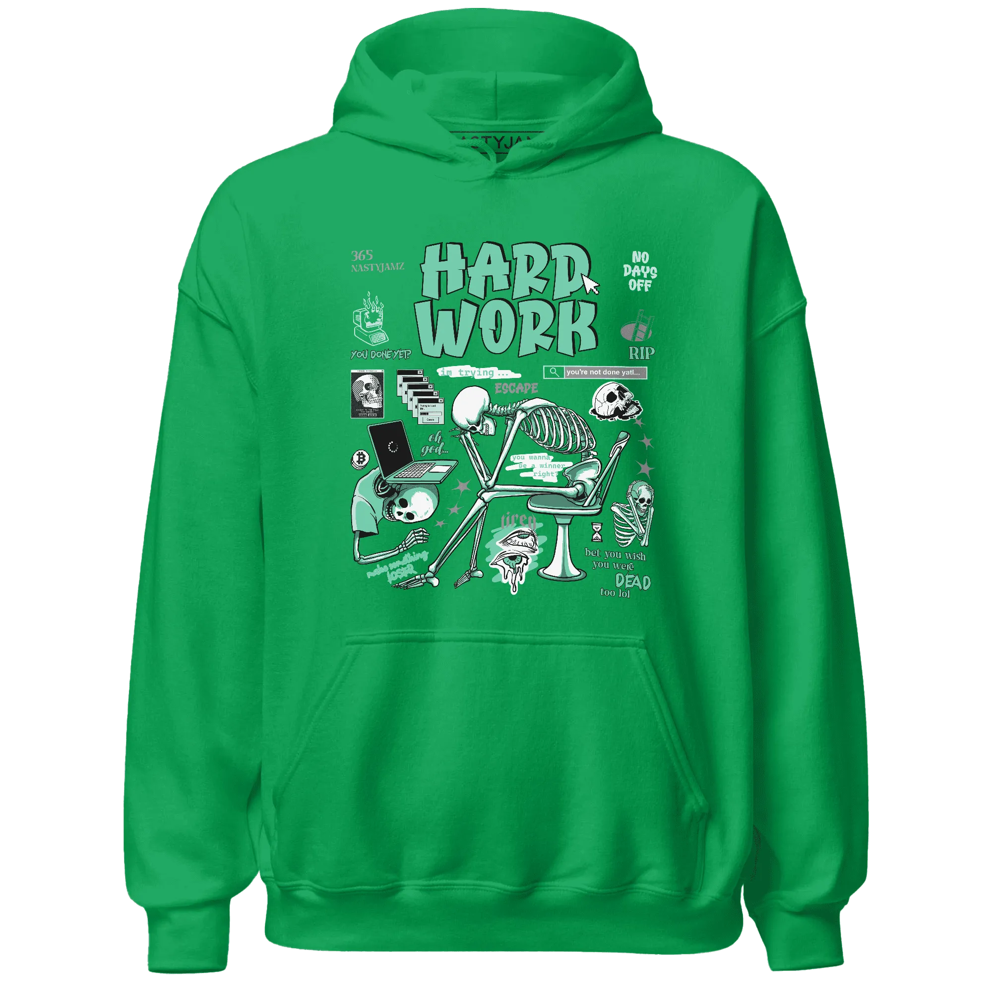 High-OG-Green-Glow-1s-NastyJamz-Hoodie-Match-Hard-Work