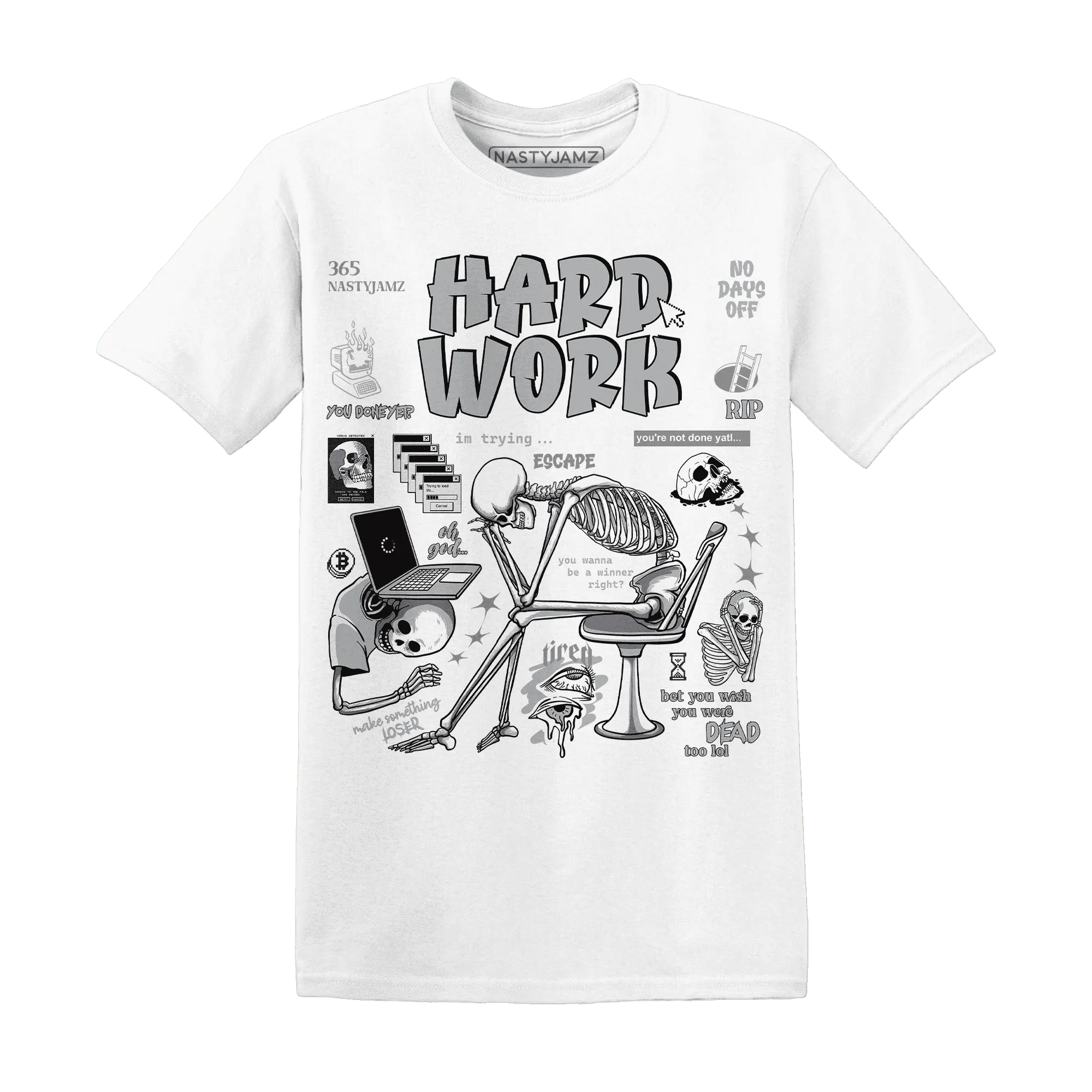 NastyJamz-Wolf-Grey-1s-T-Shirt-Match-Hard-Work