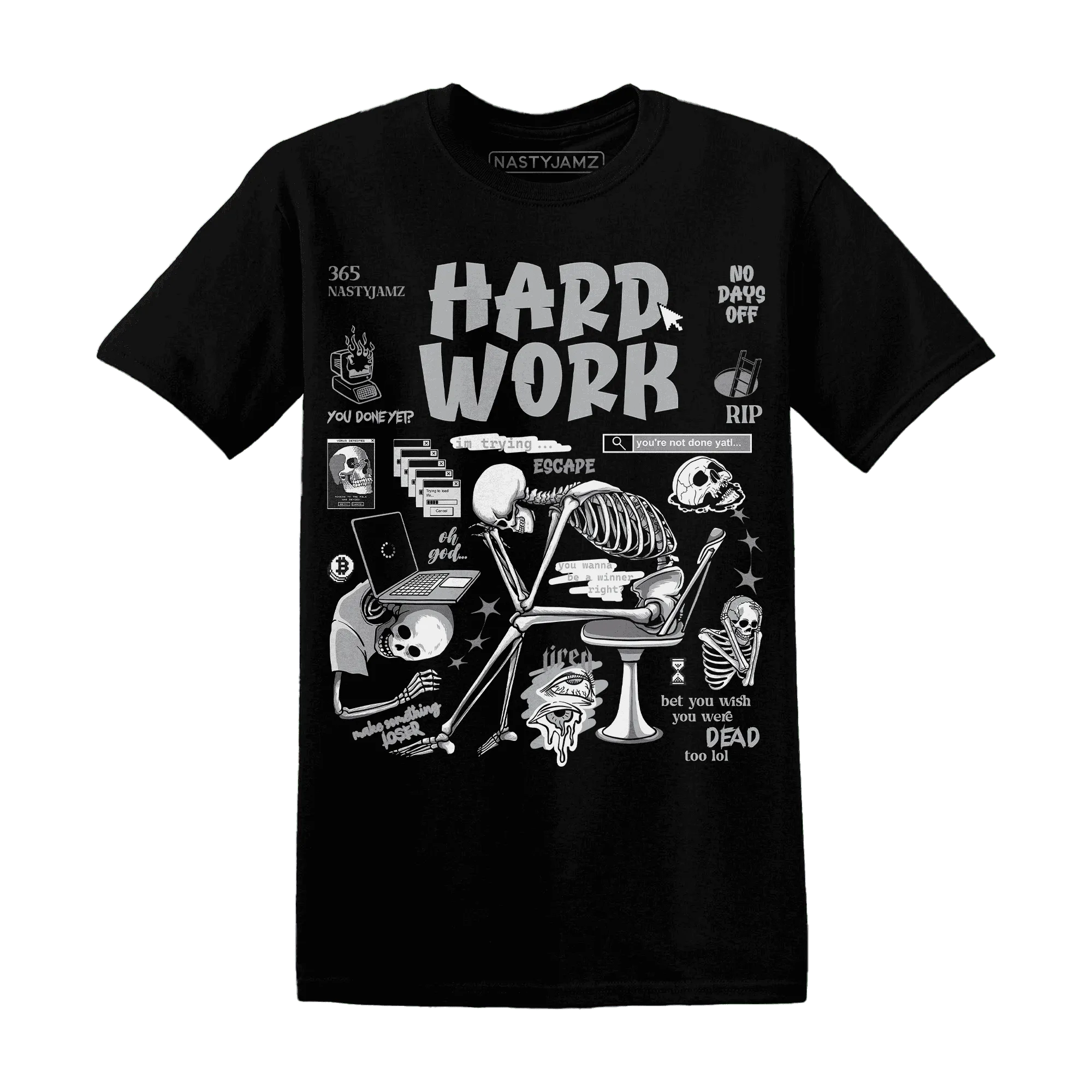 NastyJamz-Wolf-Grey-1s-T-Shirt-Match-Hard-Work
