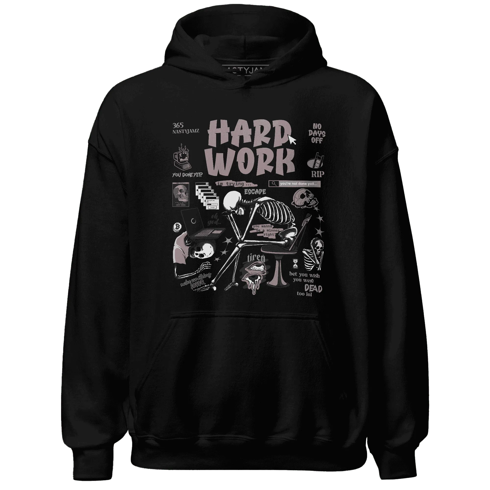 NastyJamz-Black-Violet-Ore-3s-Hoodie-Match-Hard-Work
