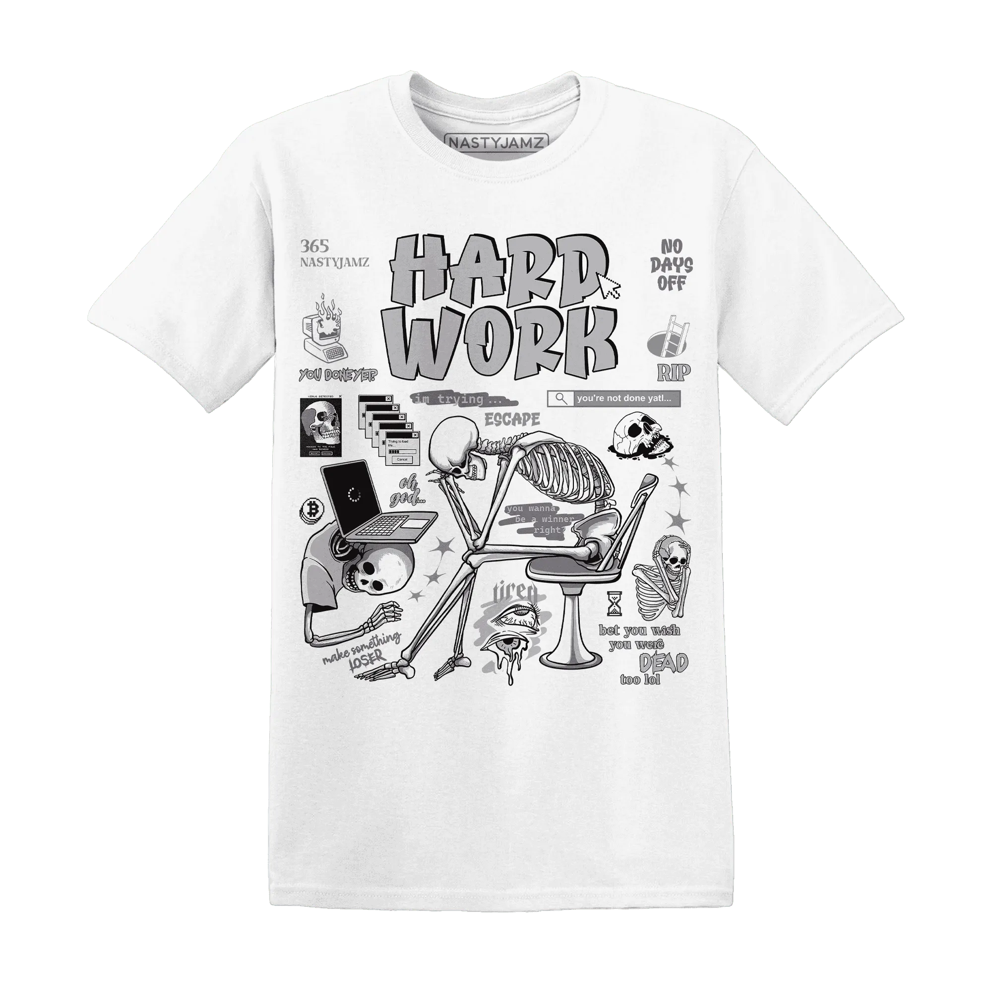Cement-Grey-3s-NastyJamz-T-Shirt-Match-Hard-Work
