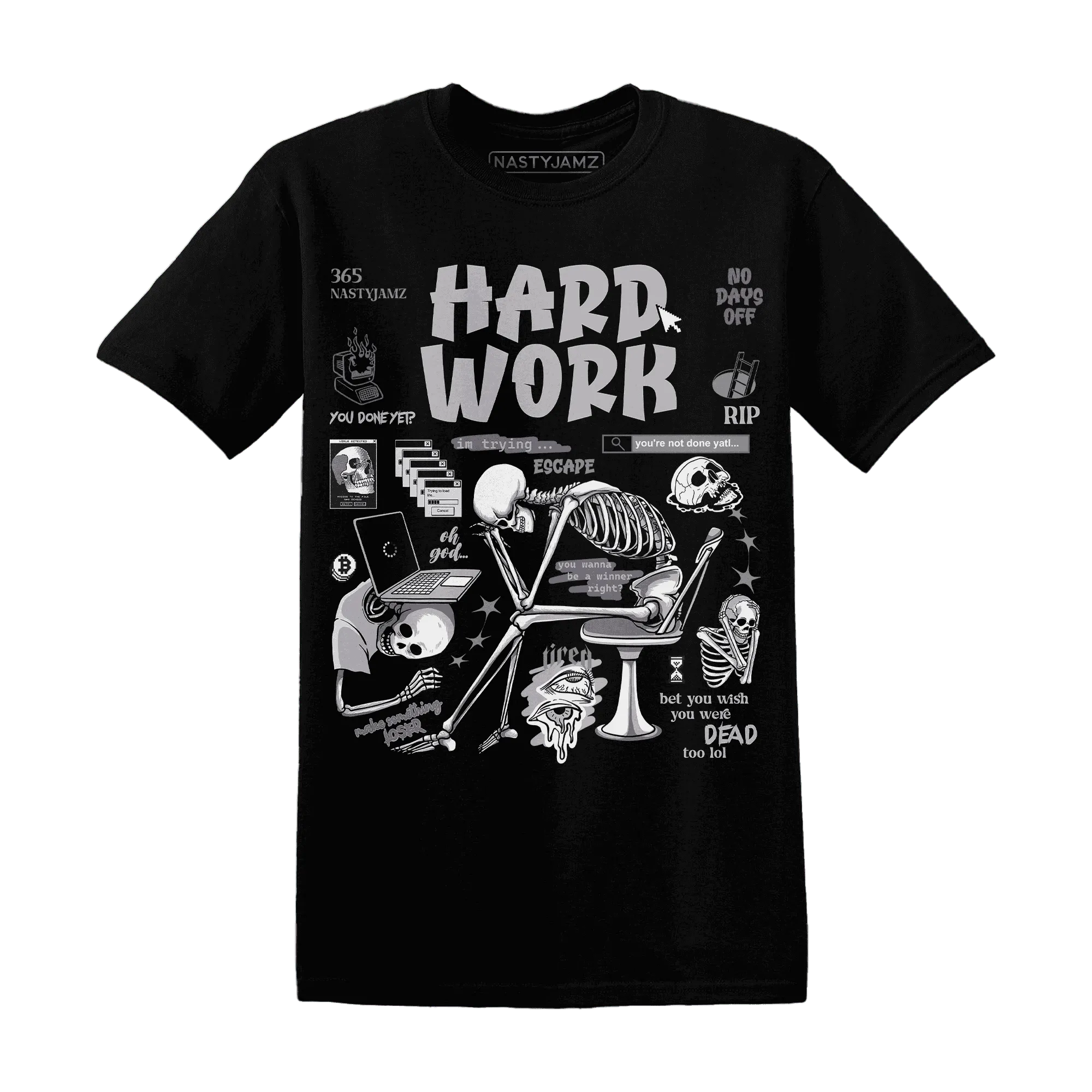 Cement-Grey-3s-NastyJamz-T-Shirt-Match-Hard-Work