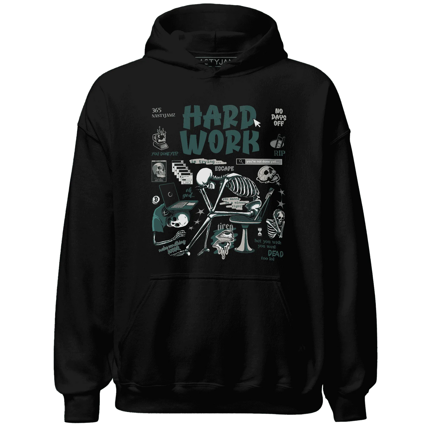 NastyJamz-Oxidized-Green-4s-Hoodie-Match-Hard-Work