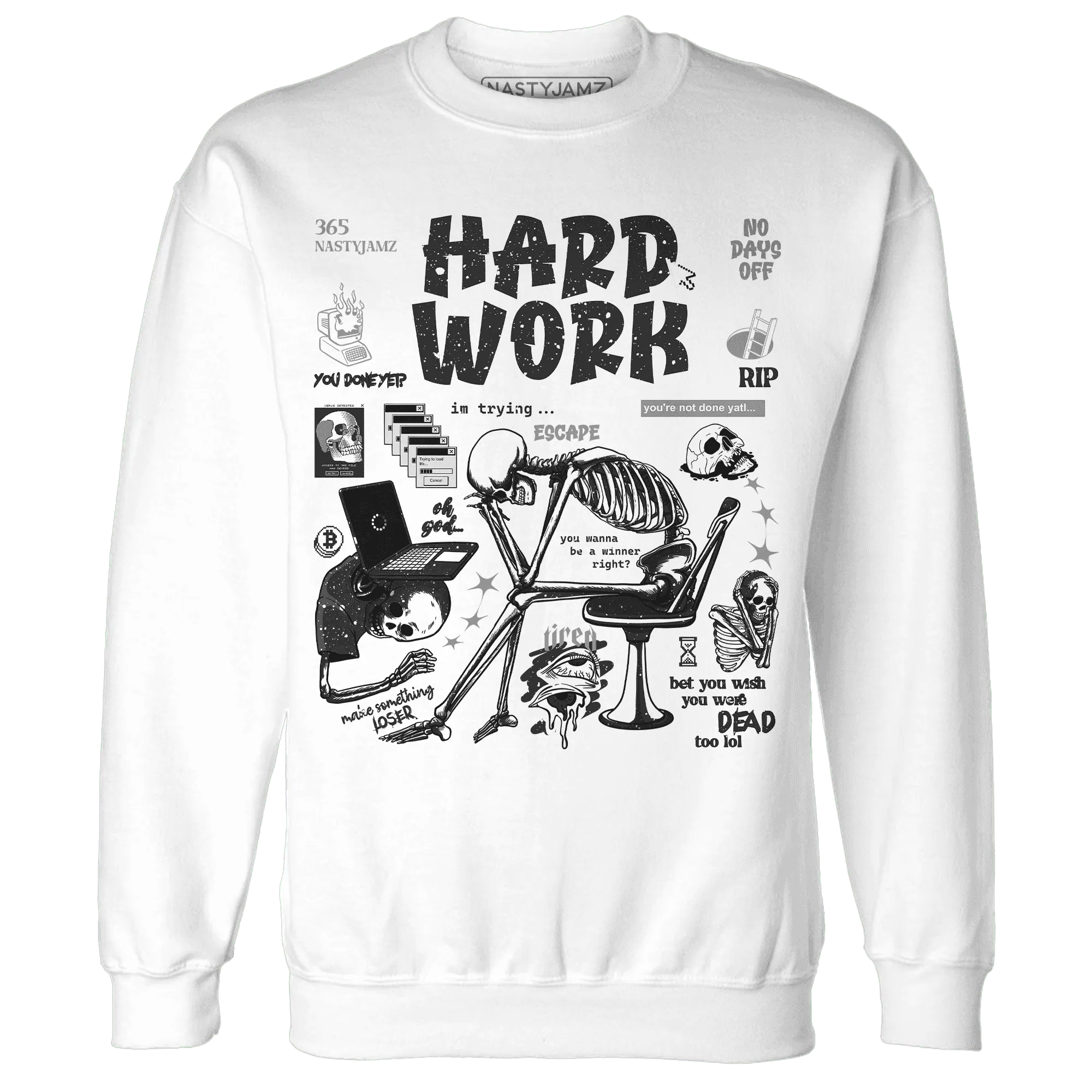 NastyJamz-Reverse-Oreo-6s-Sweatshirt-Match-Hard-Work