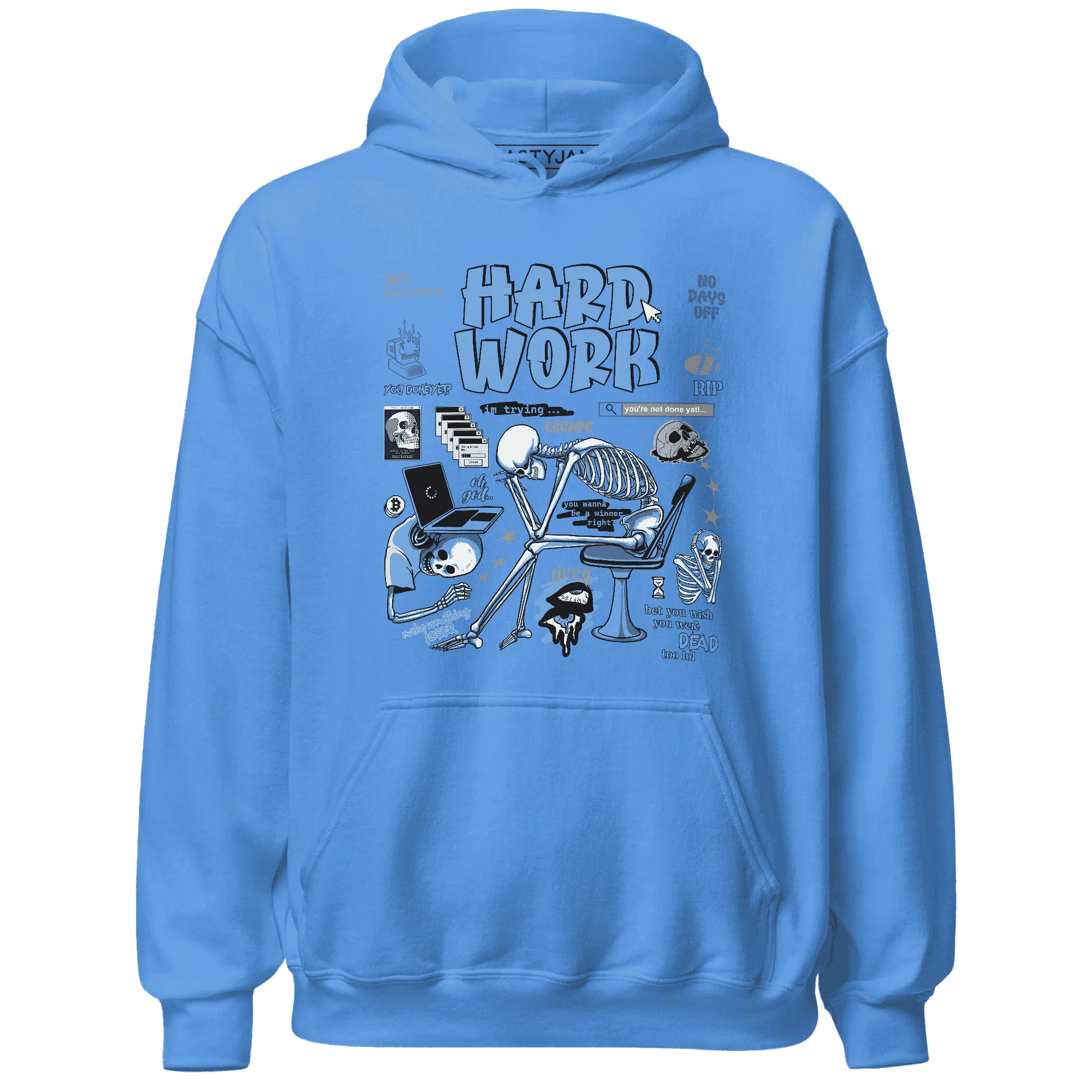 NastyJamz-AM-Plus-Black-Univercitii-Blue-Hoodie-Match-Hard-Work