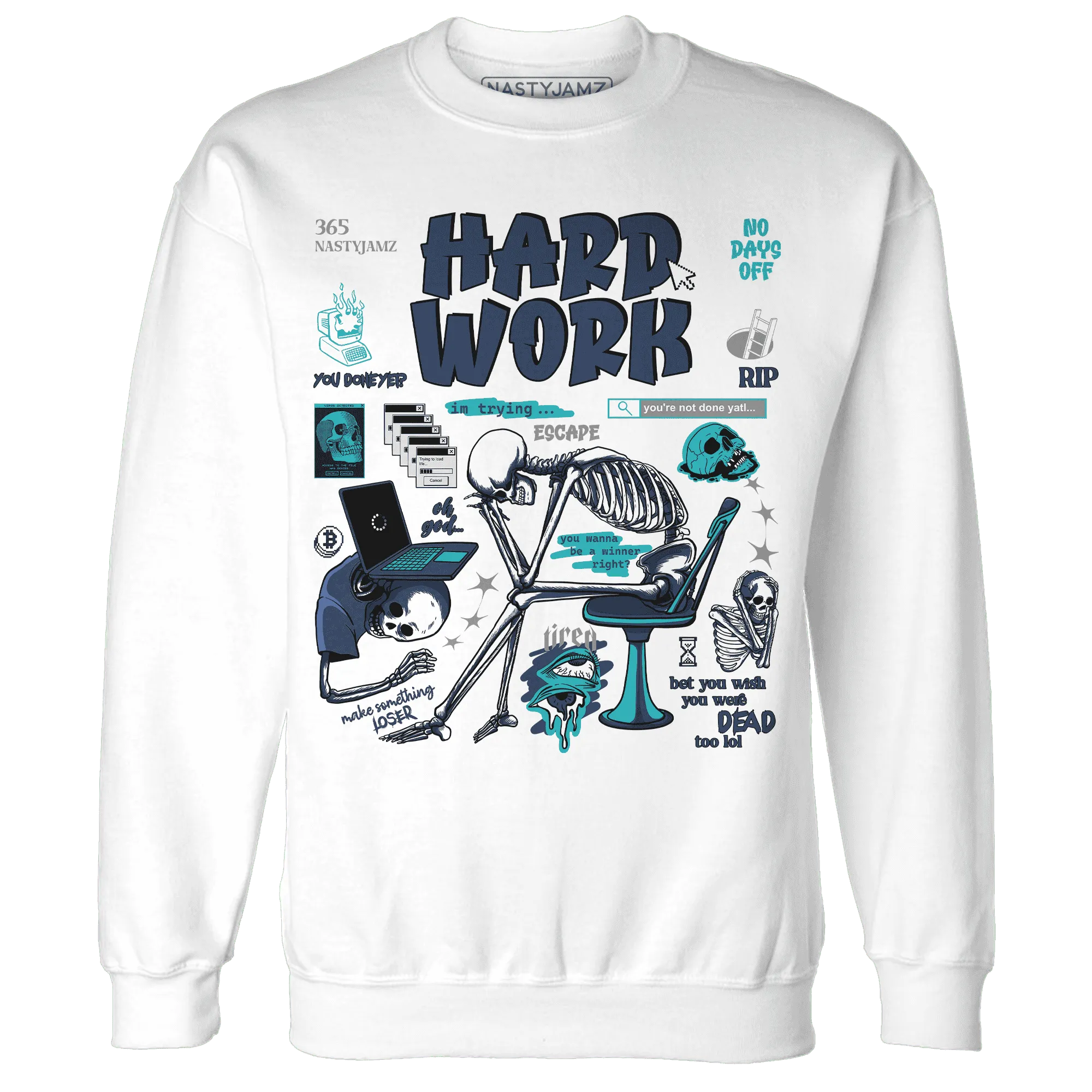 NastyJamz-AM-Plus-Drift-Midnight-Navy-Total-Orange-Dusty-Cactus-Sweatshirt-Match-Hard-Work