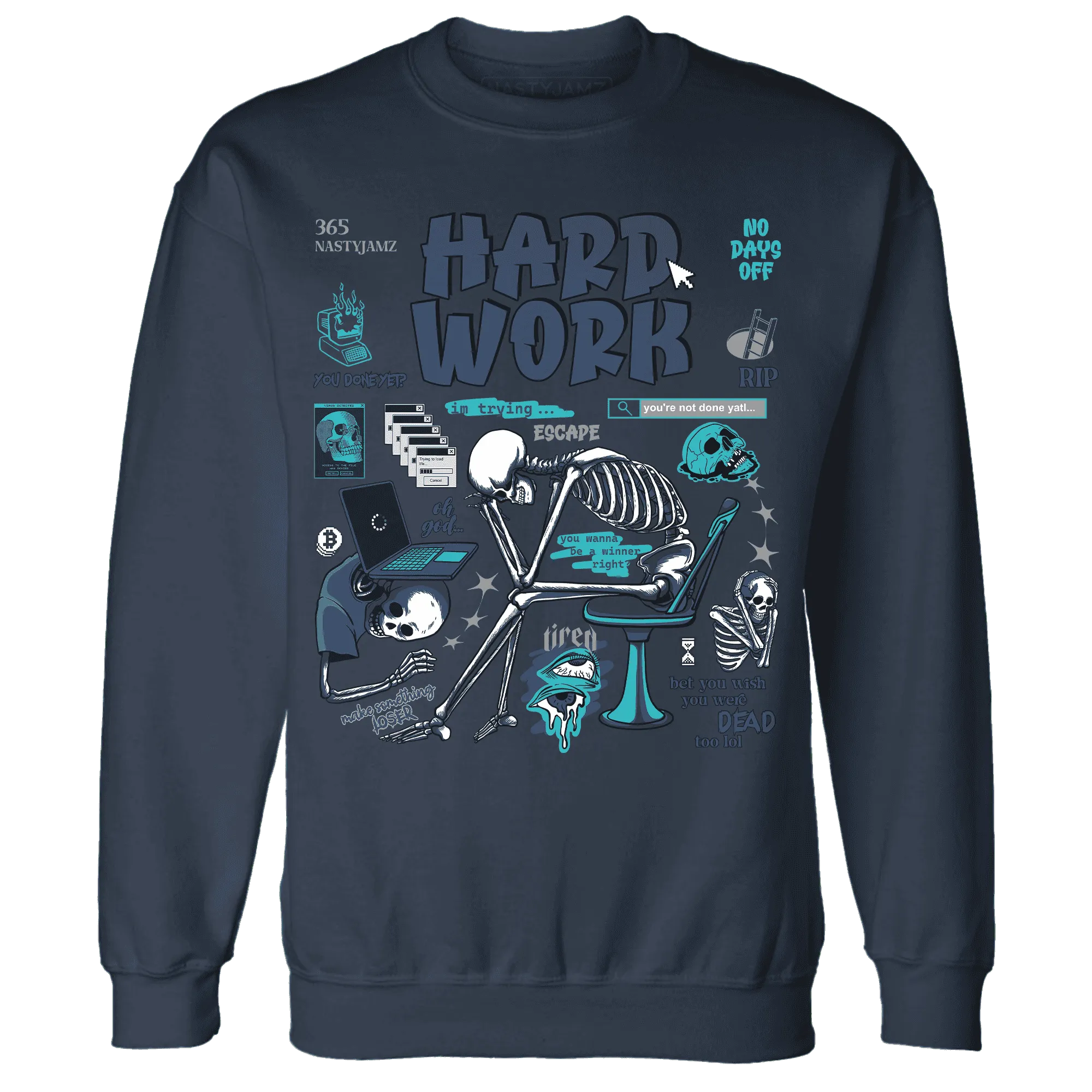 NastyJamz-AM-Plus-Drift-Midnight-Navy-Total-Orange-Dusty-Cactus-Sweatshirt-Match-Hard-Work