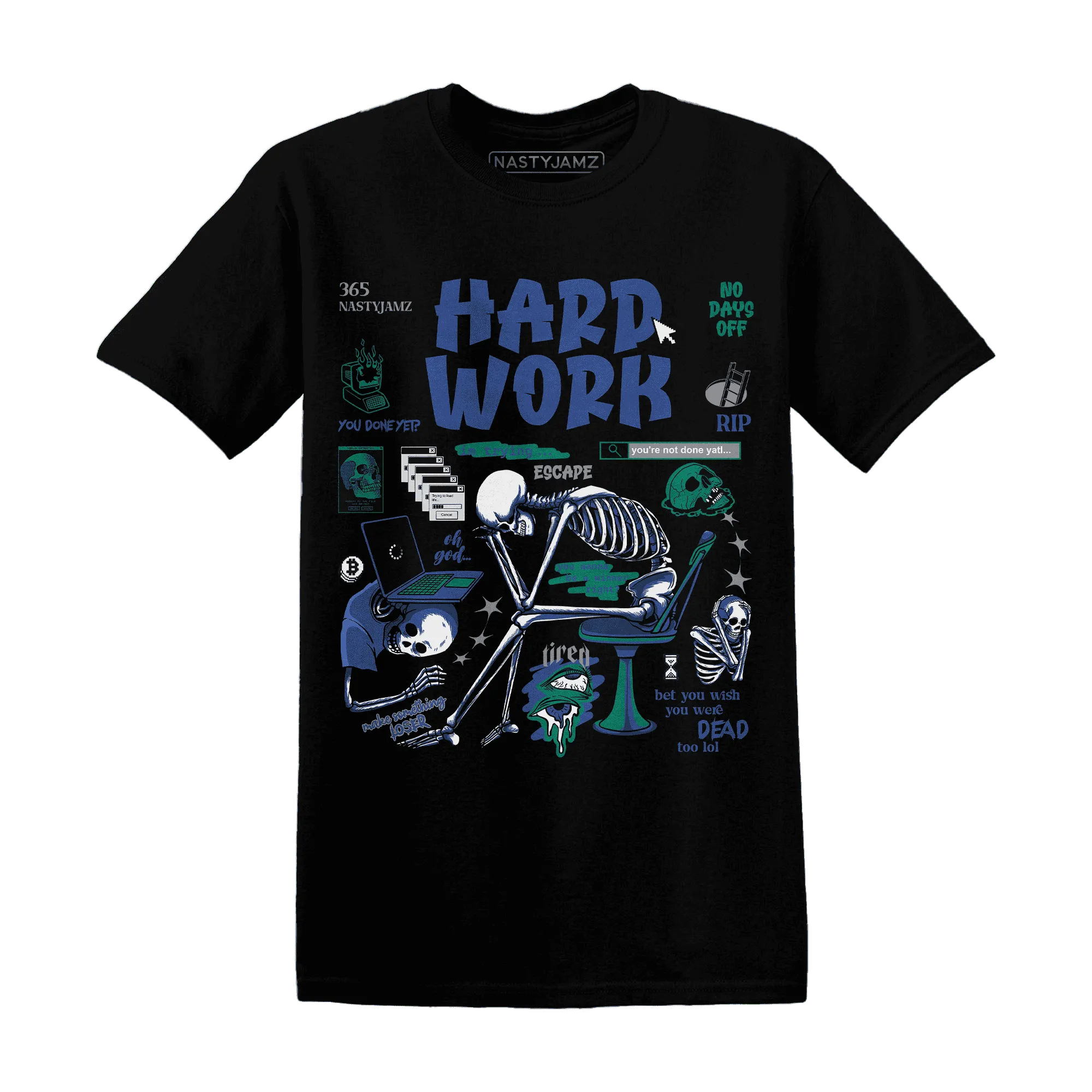 Dunk-Hyper-Royal-Malachite-T-Shirt-Match-Hard-Work