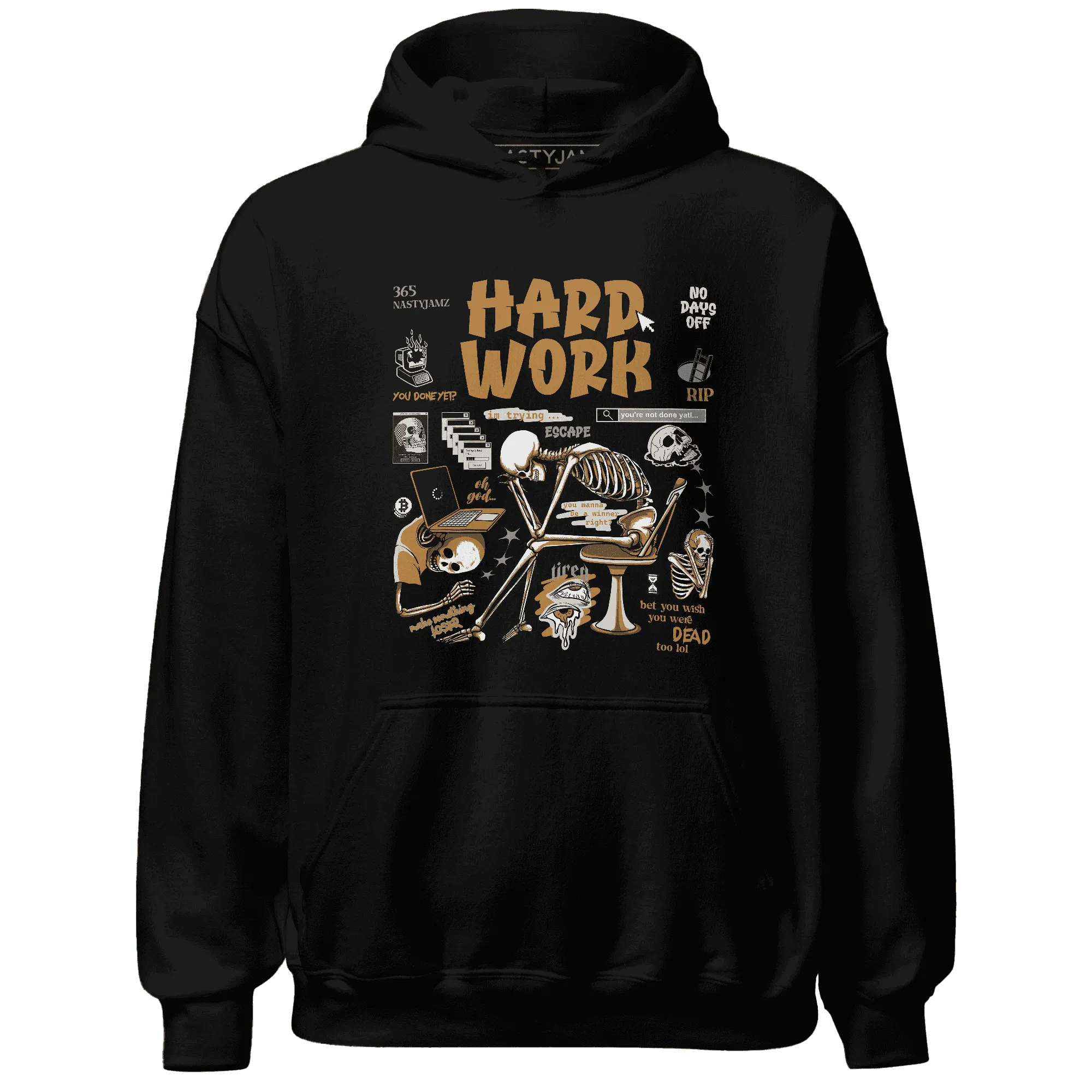 Dunk-Low-Retro-Wheat-Orange-Hoodie-Match-Hard-Work