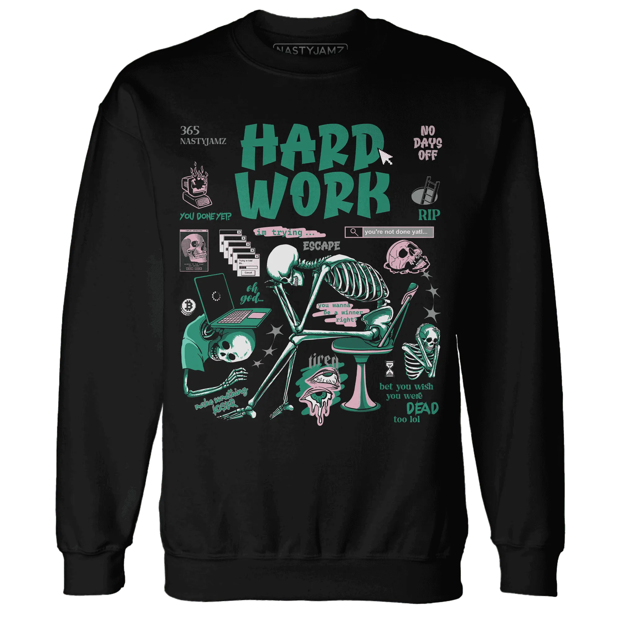 Dunk-Pink-Malachite-Medium-Soft-Low-Sail-NastyJamz-Sweatshirt-Match-Hard-Work