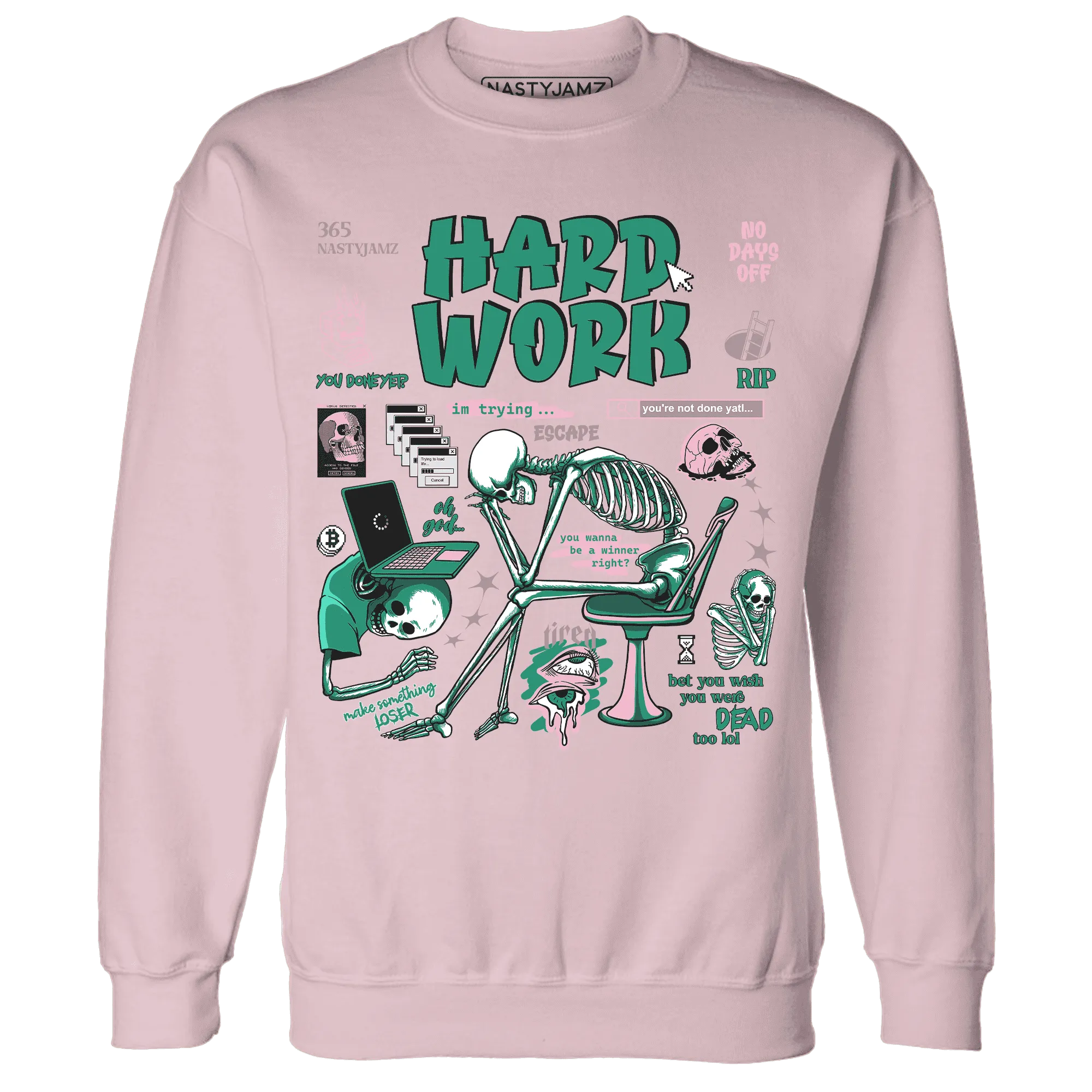 Dunk-Pink-Malachite-Medium-Soft-Low-Sail-NastyJamz-Sweatshirt-Match-Hard-Work