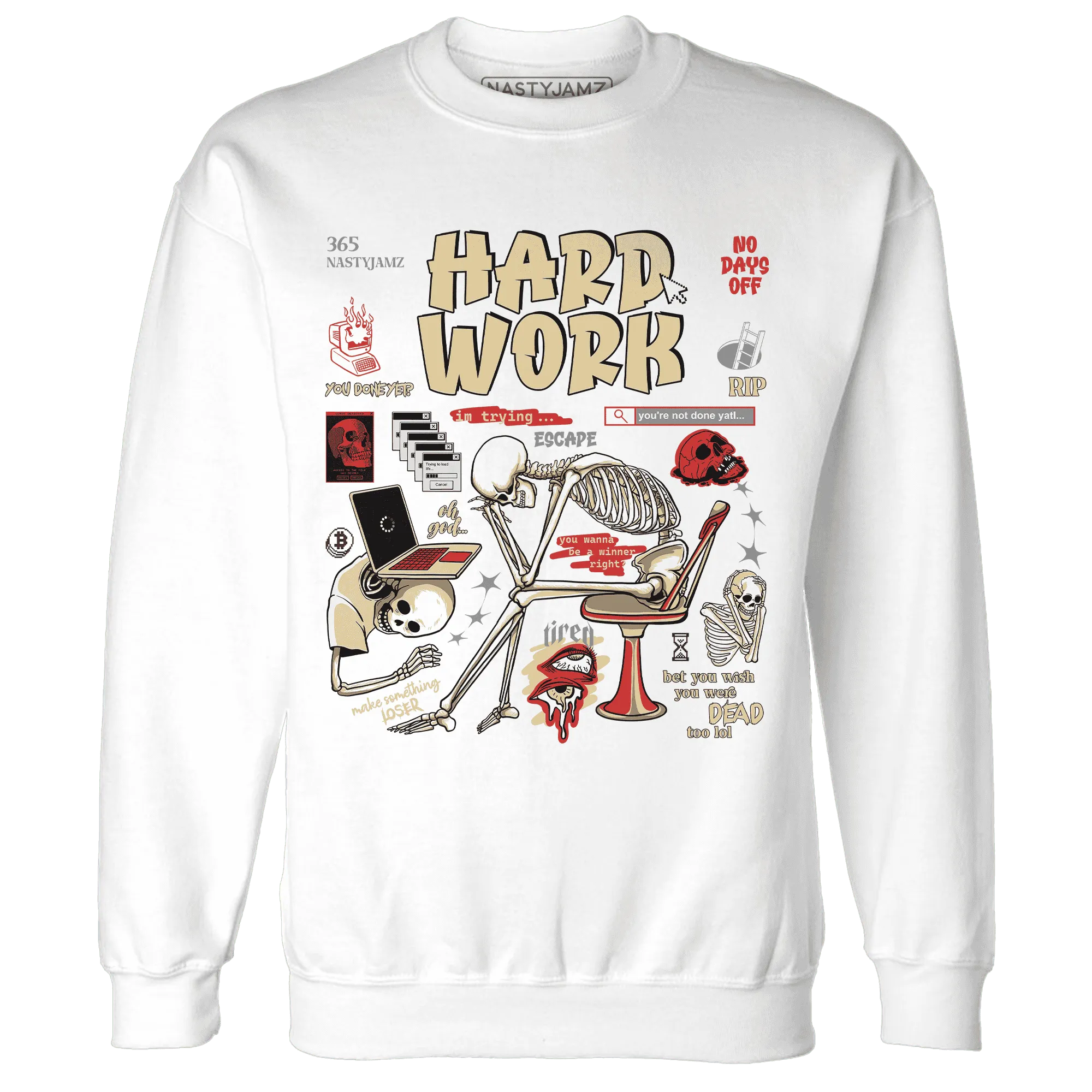 Dunk-Strawberry-Waffle-Sweatshirt-Match-Hard-Work
