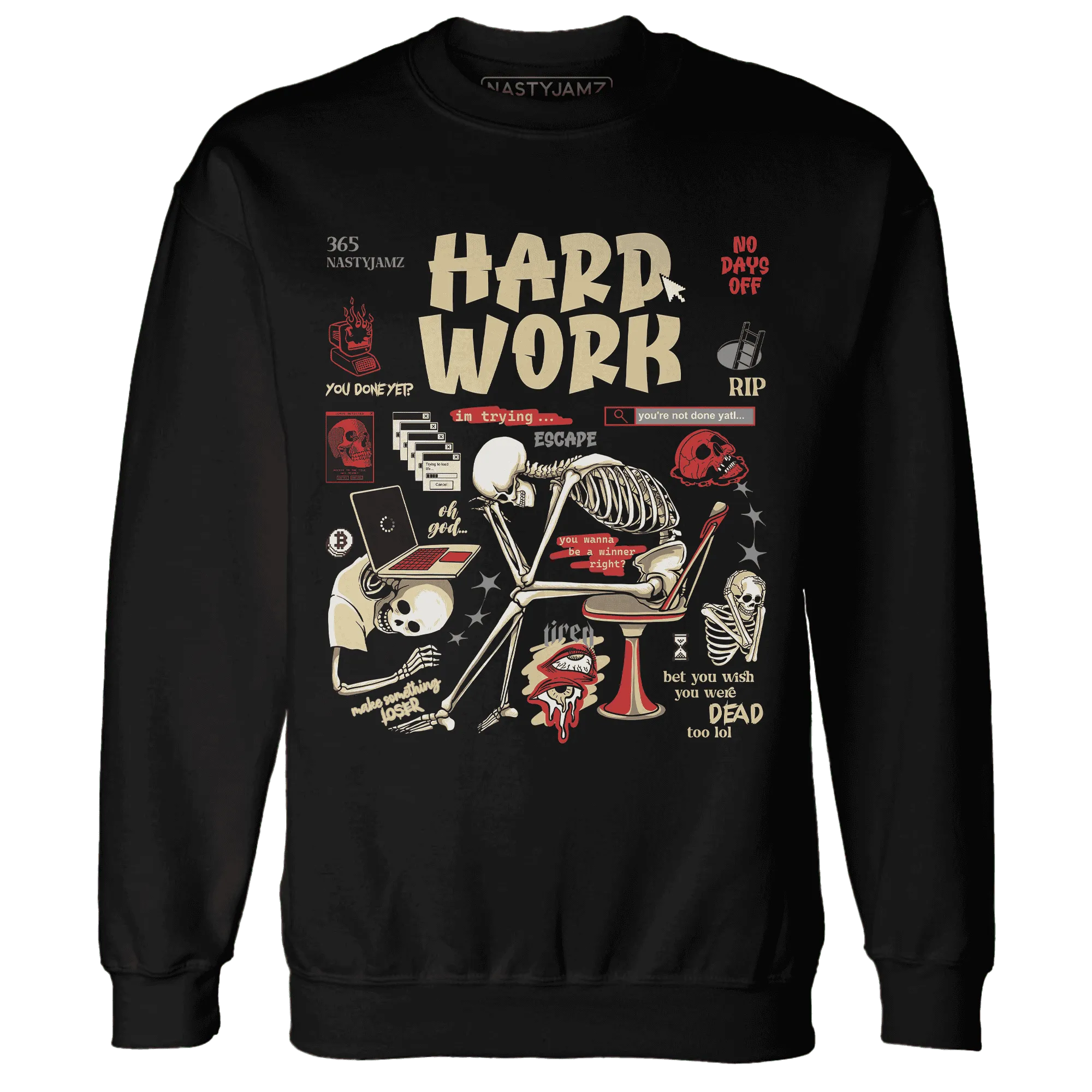 Dunk-Strawberry-Waffle-Sweatshirt-Match-Hard-Work