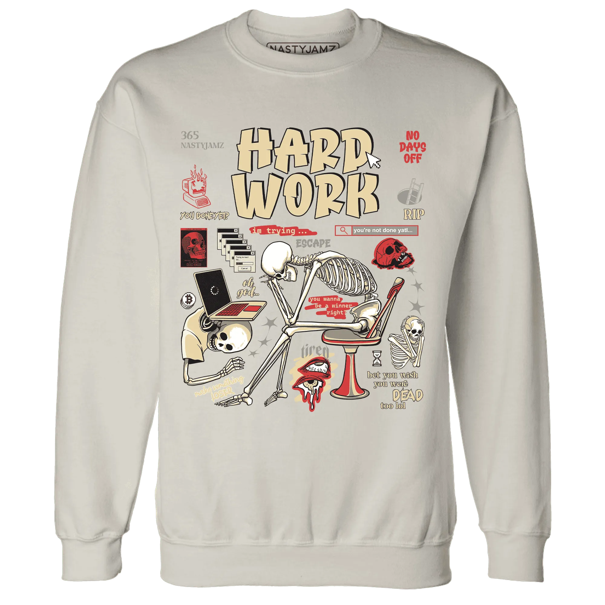 Dunk-Strawberry-Waffle-Sweatshirt-Match-Hard-Work