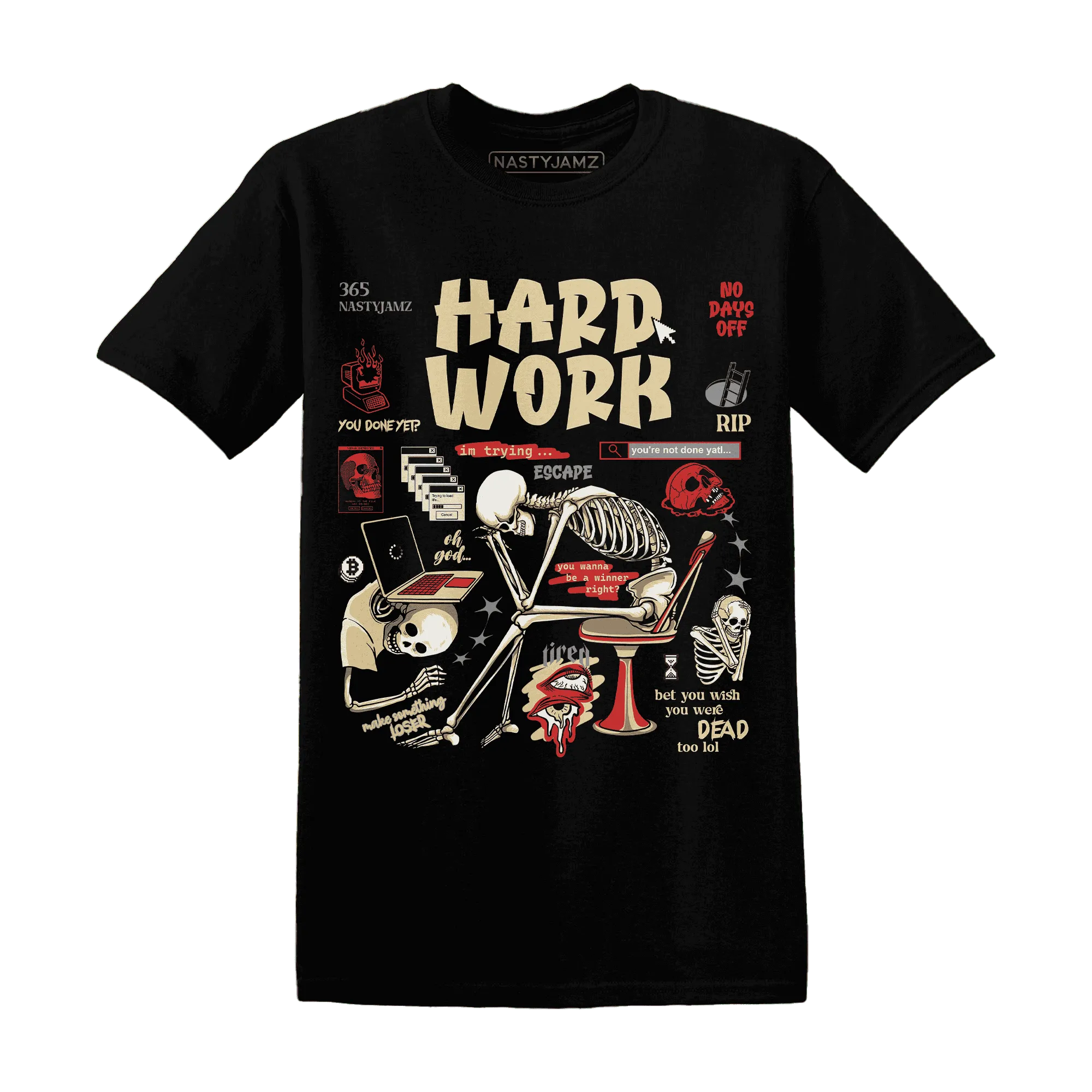 Dunk-Strawberry-Waffle-T-Shirt-Match-Hard-Work