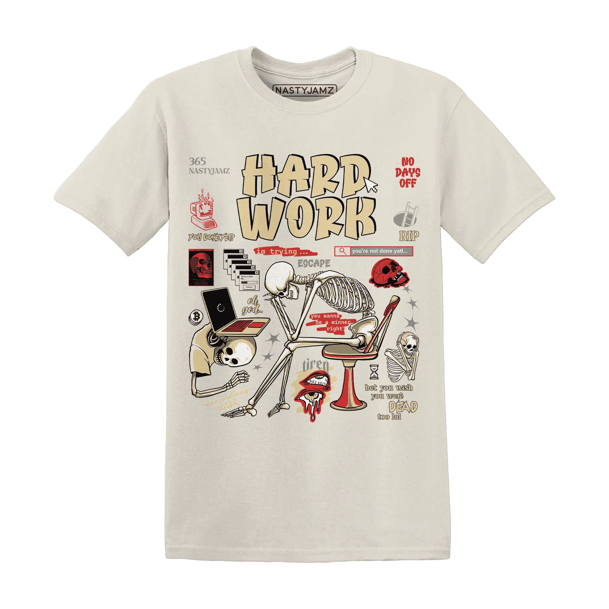 Dunk-Strawberry-Waffle-T-Shirt-Match-Hard-Work