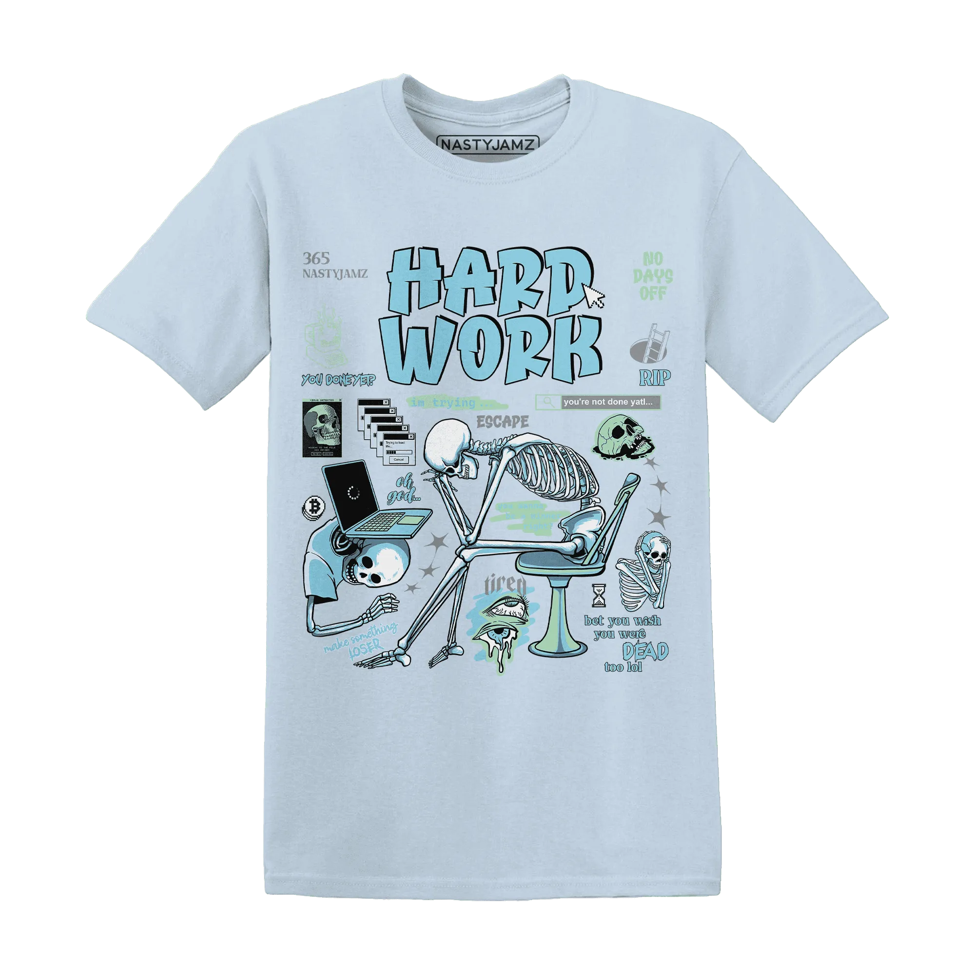 Dunk-Verdy-Visty-Blue-Gaze-Light-Arctic-T-Shirt-Match-Hard-Work