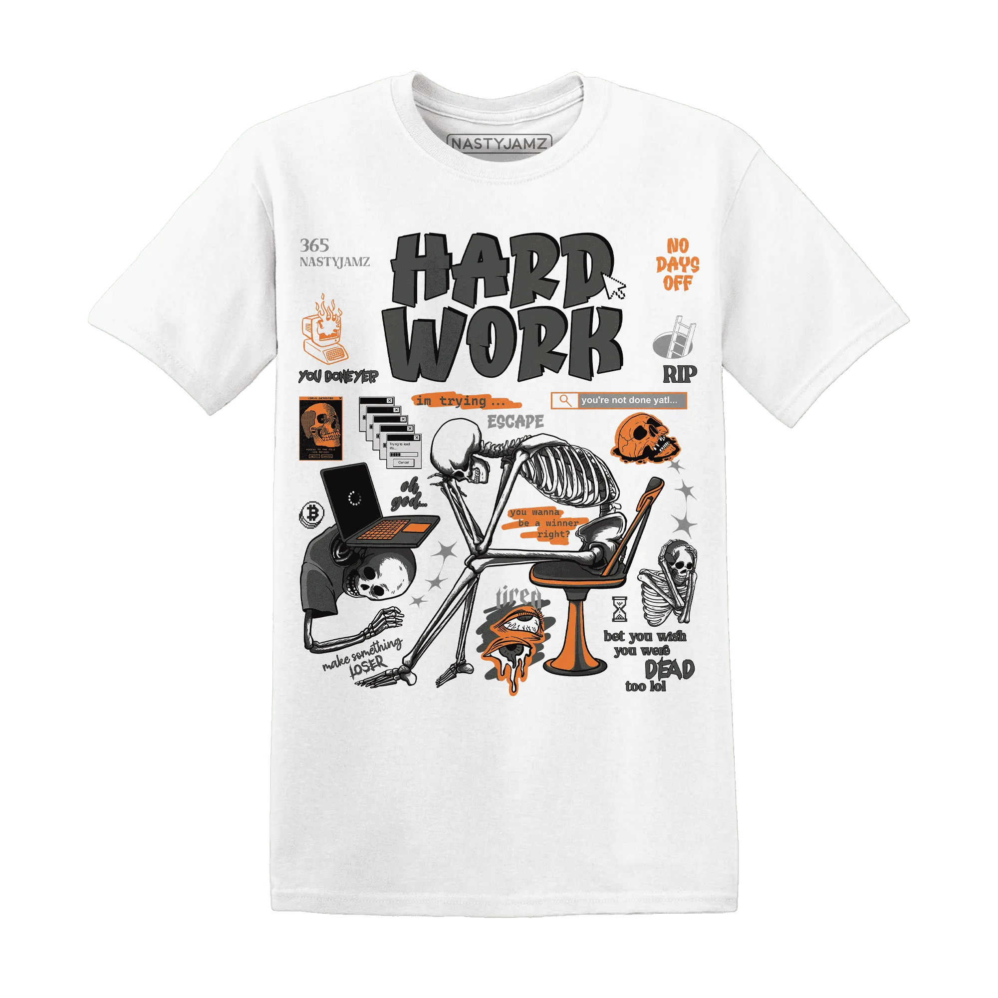NastyJamz-Fear-Pack-3s-T-Shirt-Match-Hard-Work